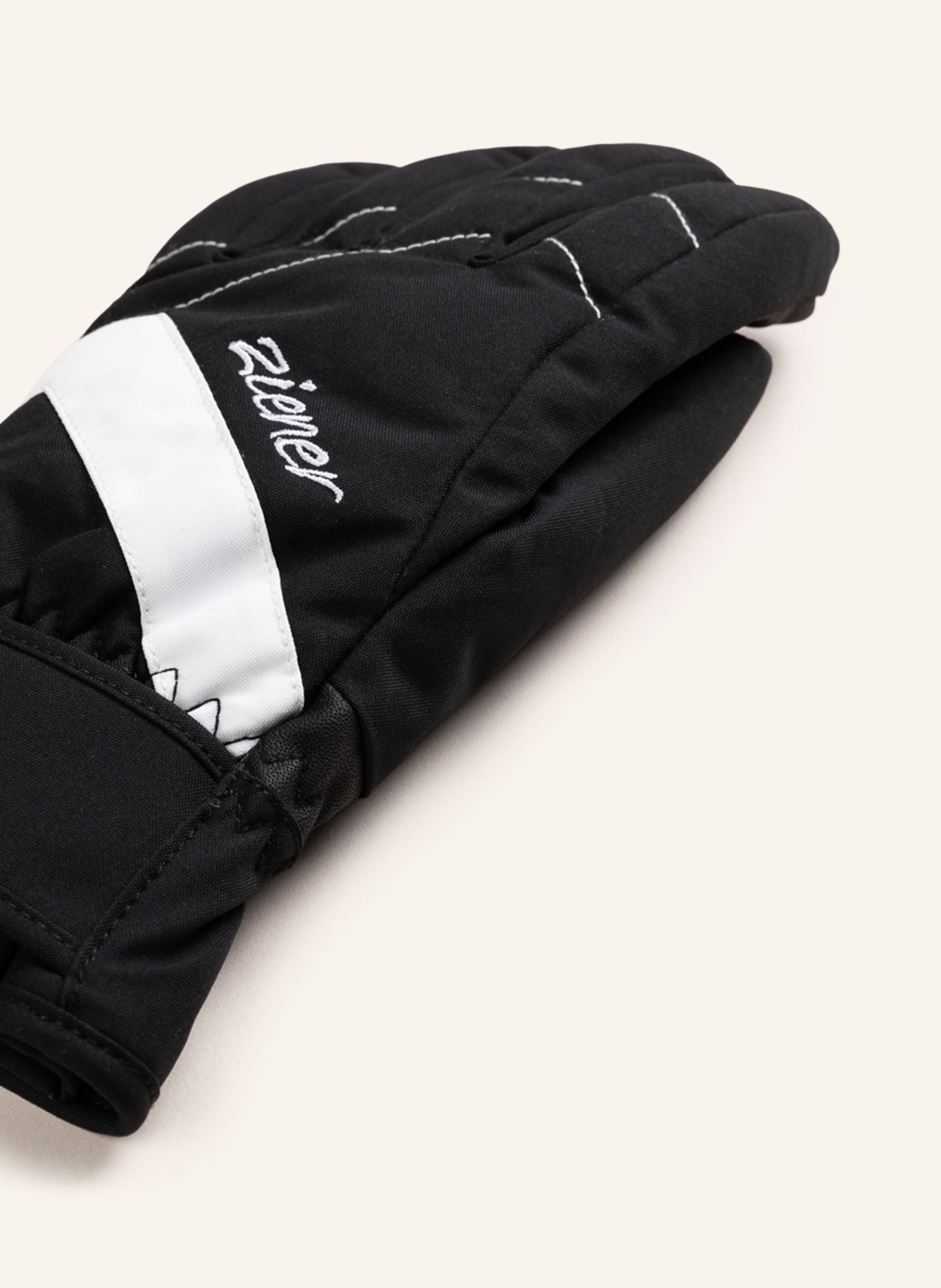 ziener Ski gloves KAITI AS®, Color: BLACK/ WHITE (Image 2)