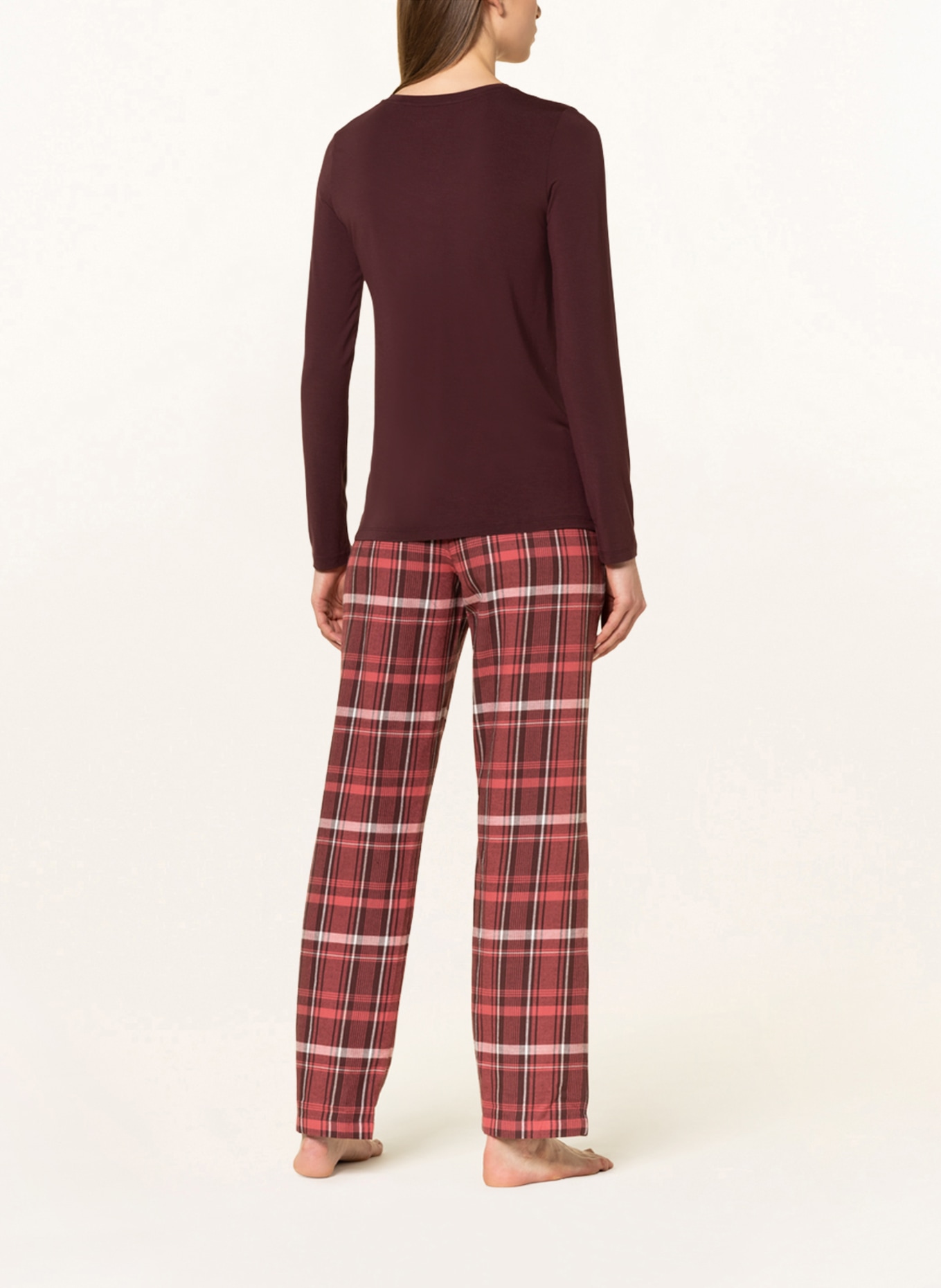 SCHIESSER Schlafshirt MIX+RELAX: BRAUN