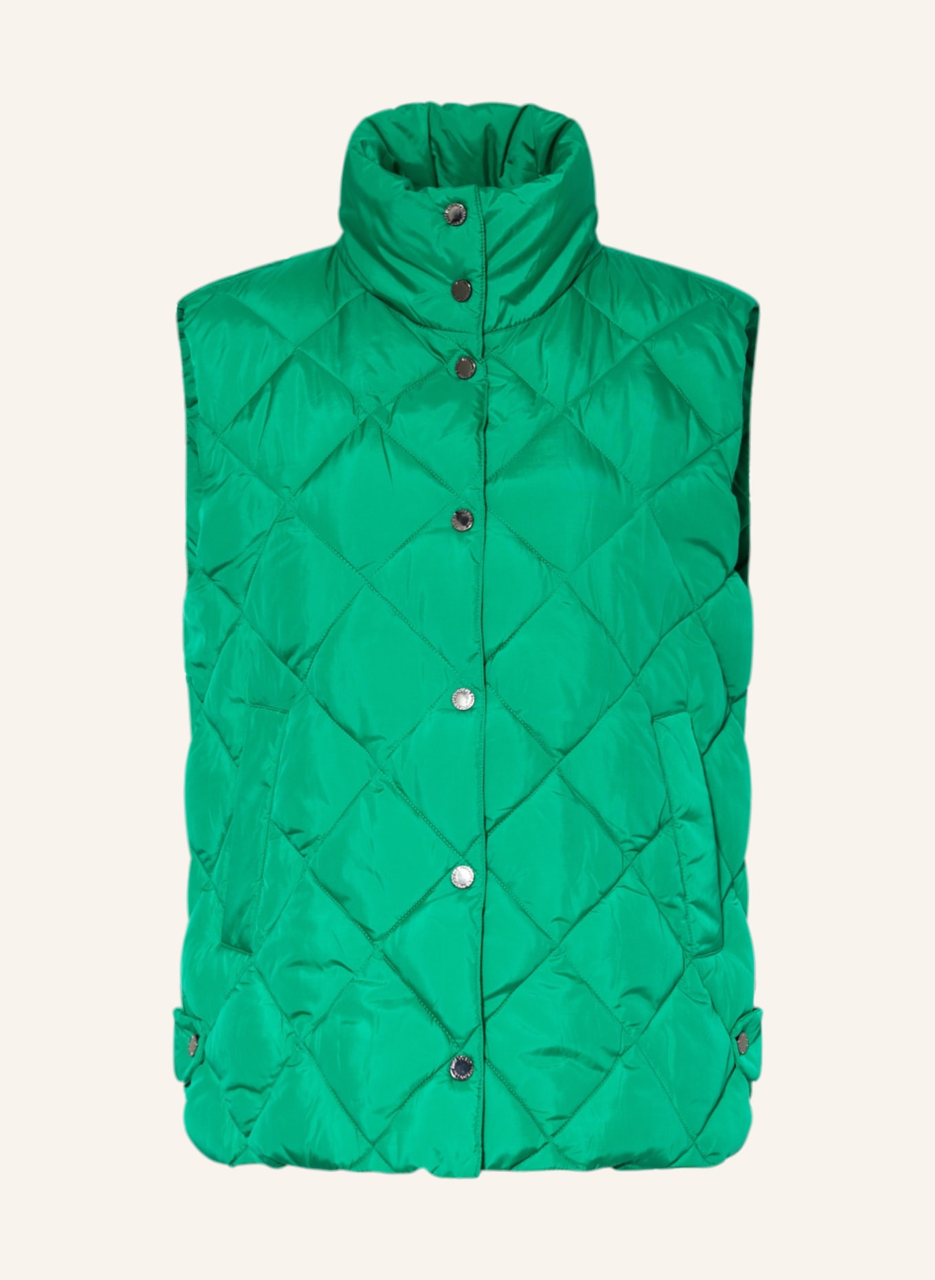 FREEQUENT Quilted vest FQOLGA, Color: GREEN (Image 1)