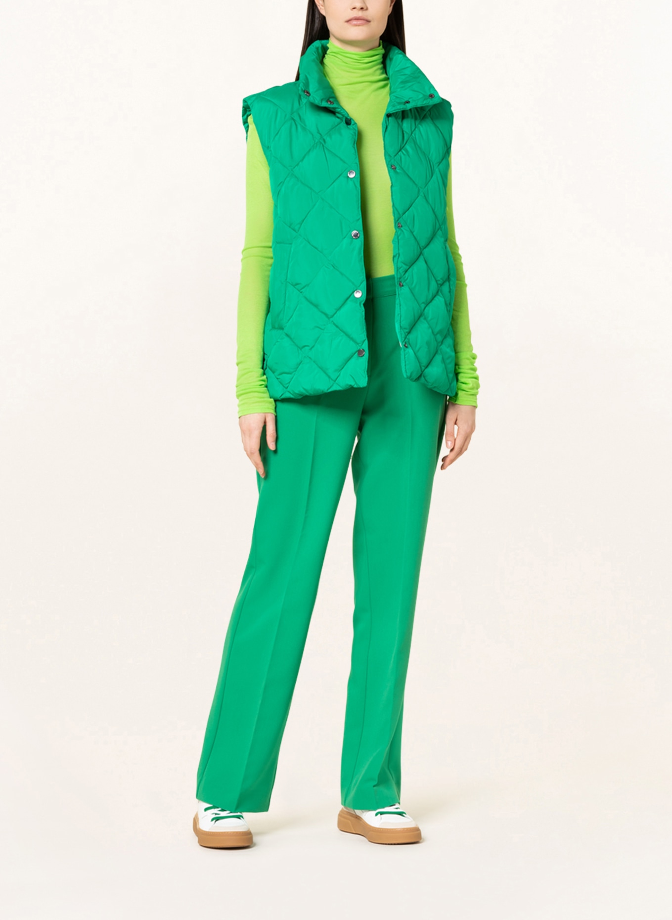 FREEQUENT Quilted vest FQOLGA, Color: GREEN (Image 2)