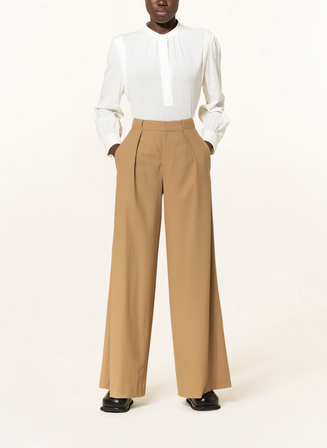 CLOSED Wide leg trousers RYLAN, Color: LIGHT BROWN (Image 2)