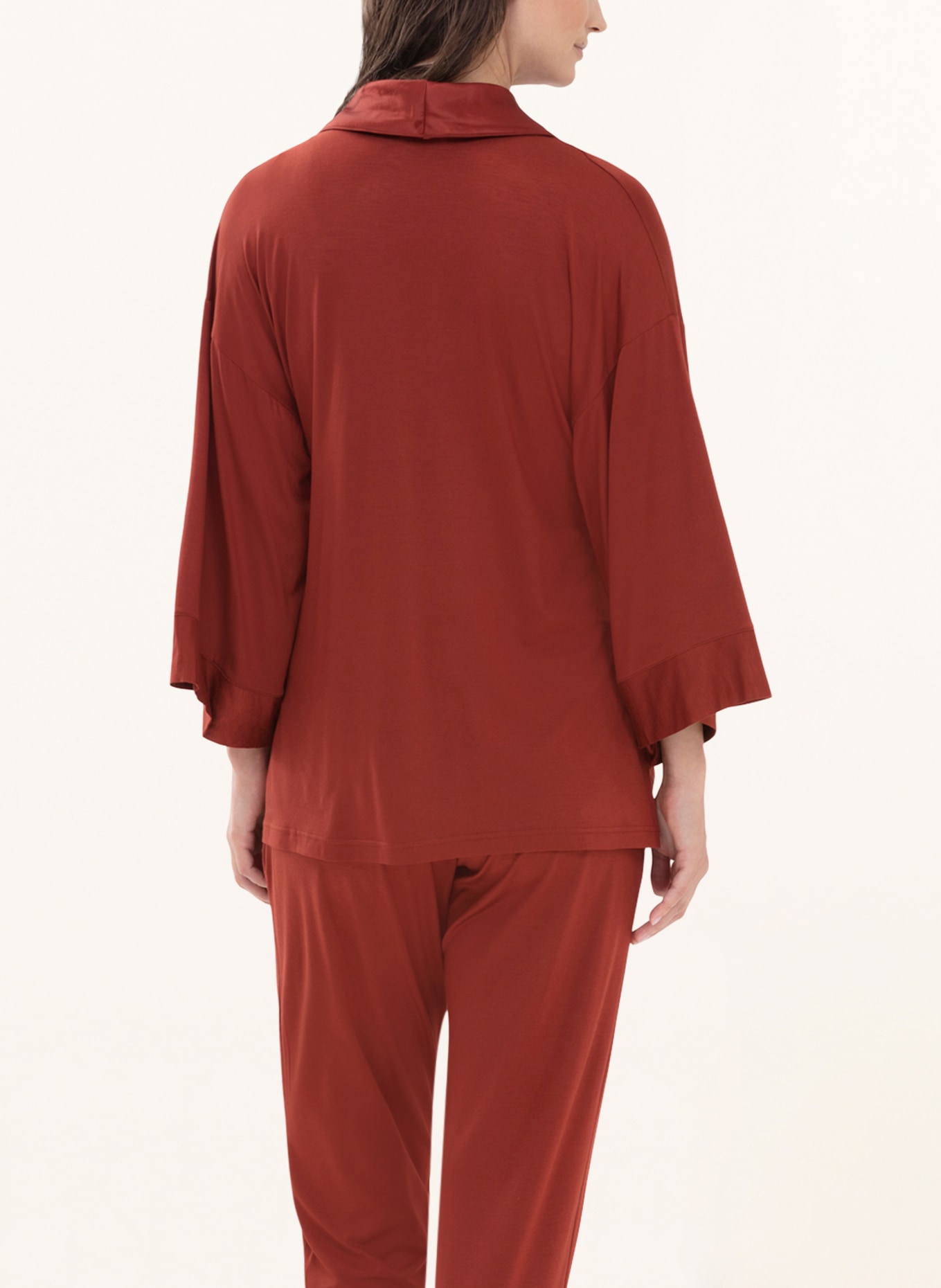 mey Lounge jacket series ALENA with 3/4 sleeve , Color: DARK RED (Image 3)