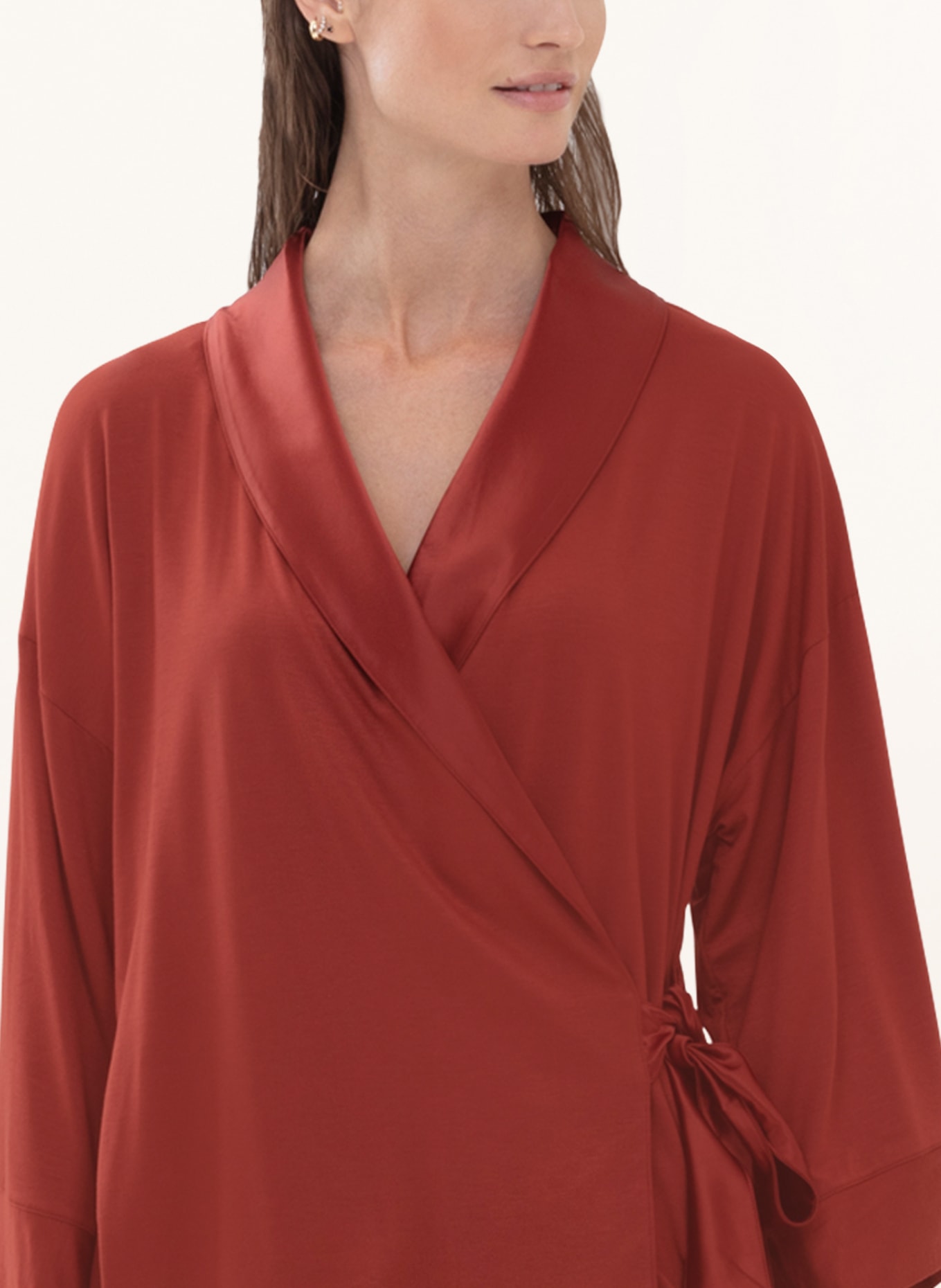 mey Lounge jacket series ALENA with 3/4 sleeve , Color: DARK RED (Image 4)