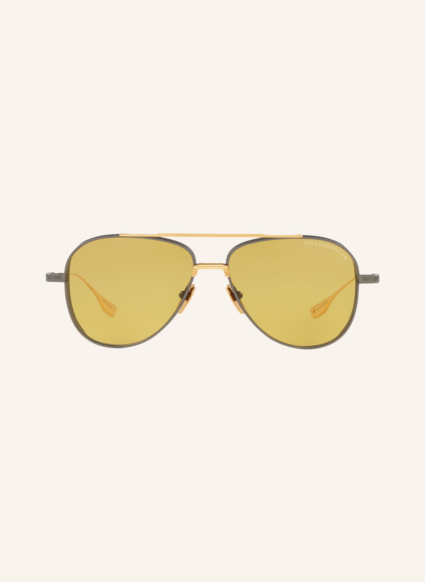 DITA Sunglasses SUBSYSTEM, Color: 1100Y1 – GRAY/ GOLD/ YELLOW (Image 2)