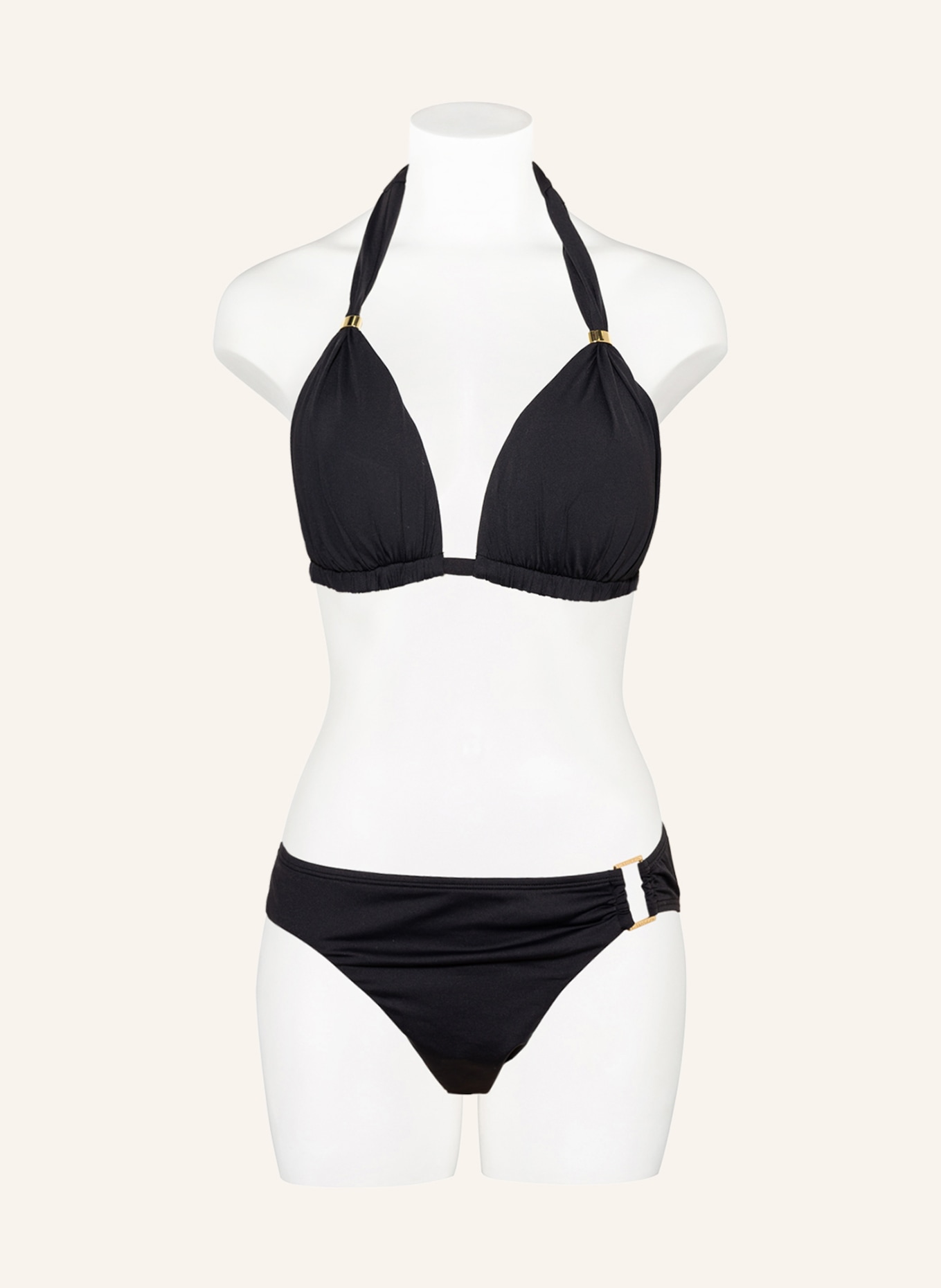 LAUREN RALPH LAUREN Basic bikini bottoms BEACH CLUB SOLIDS, Color: BLACK (Image 2)