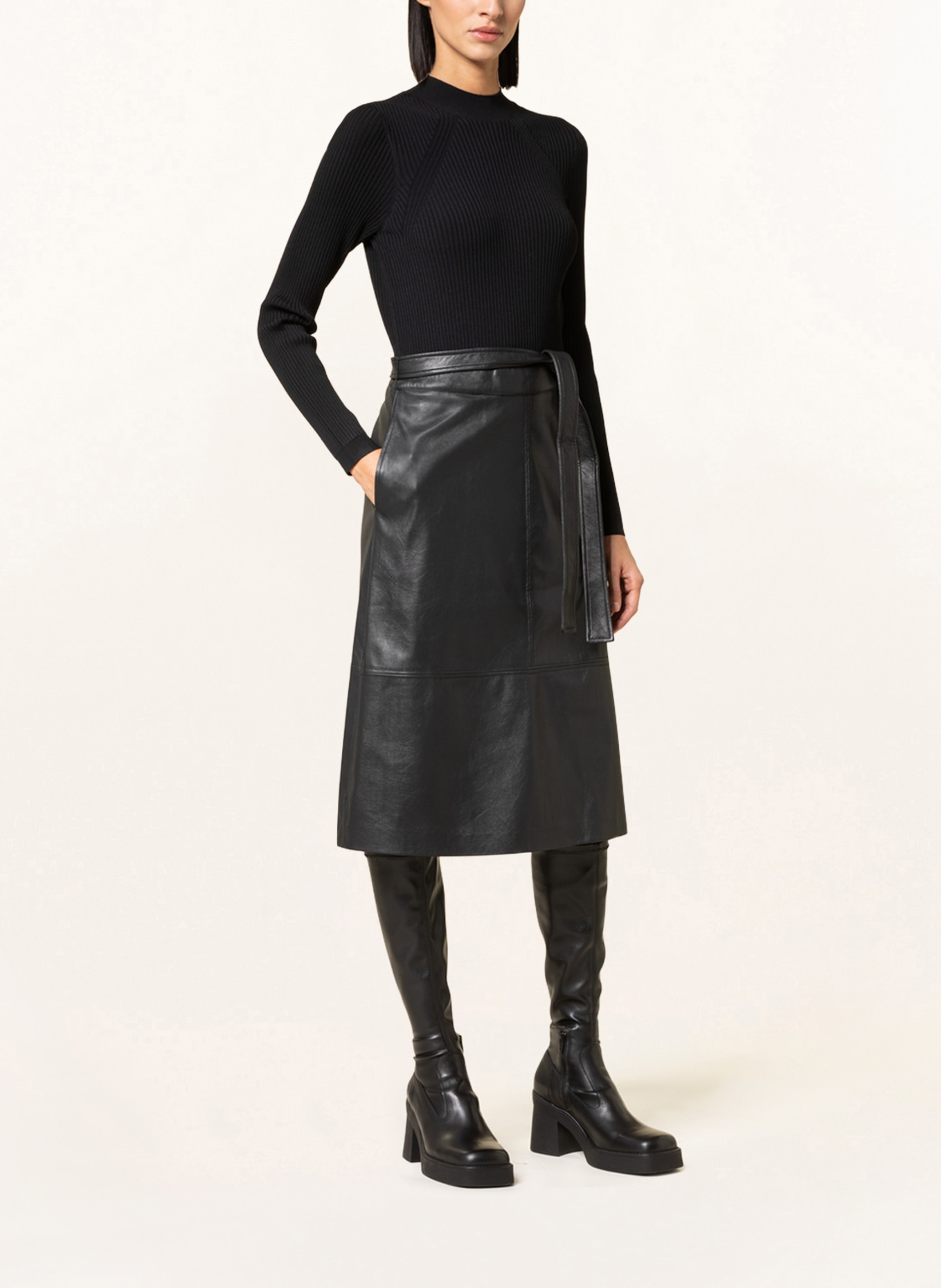 TED BAKER Knit dress ALLTAA in mixed materials, Color: BLACK (Image 2)