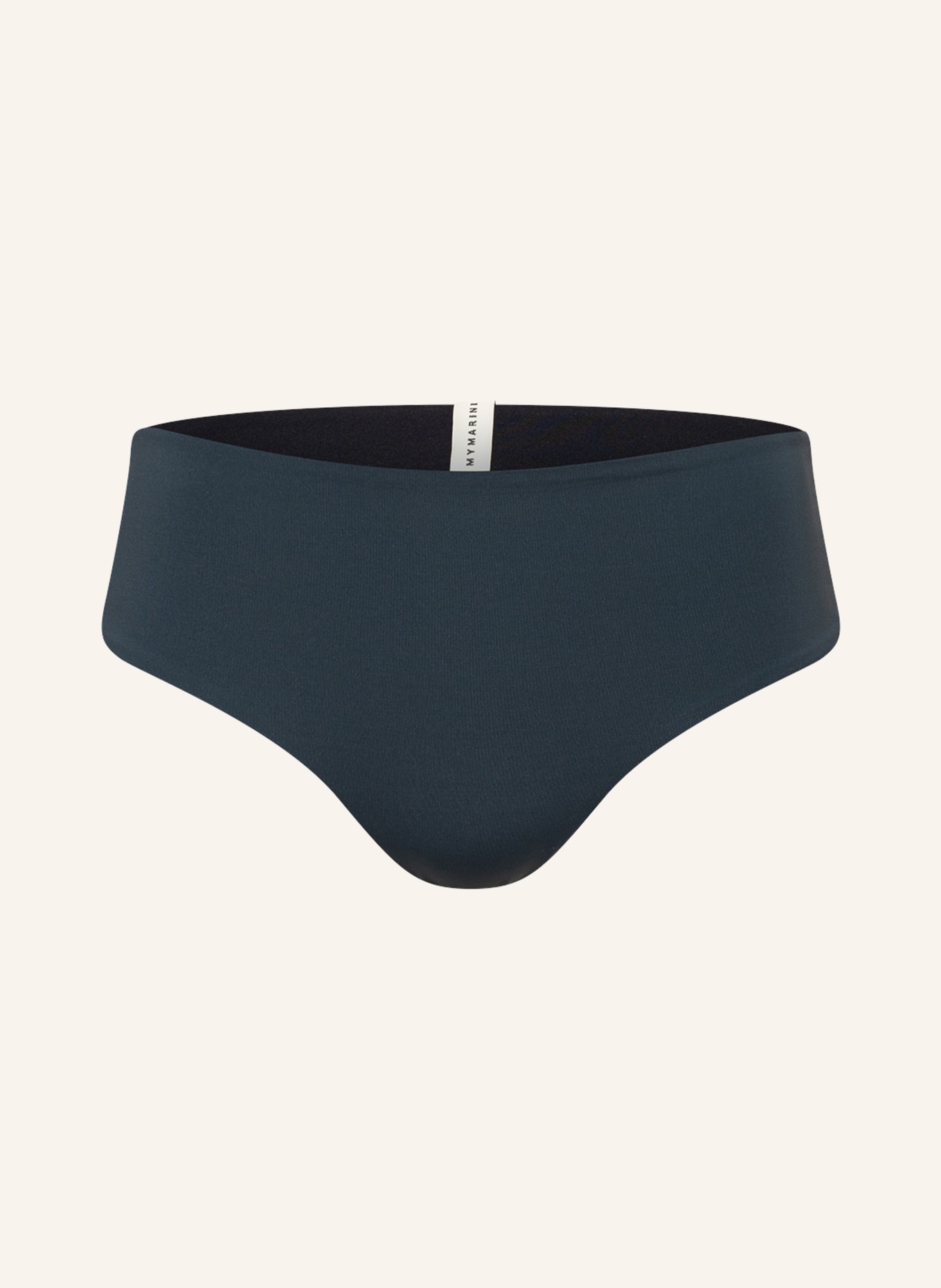 MYMARINI High-waist bikini bottoms CHEEKY reversible with UV protection 50+, Color: TEAL (Image 1)