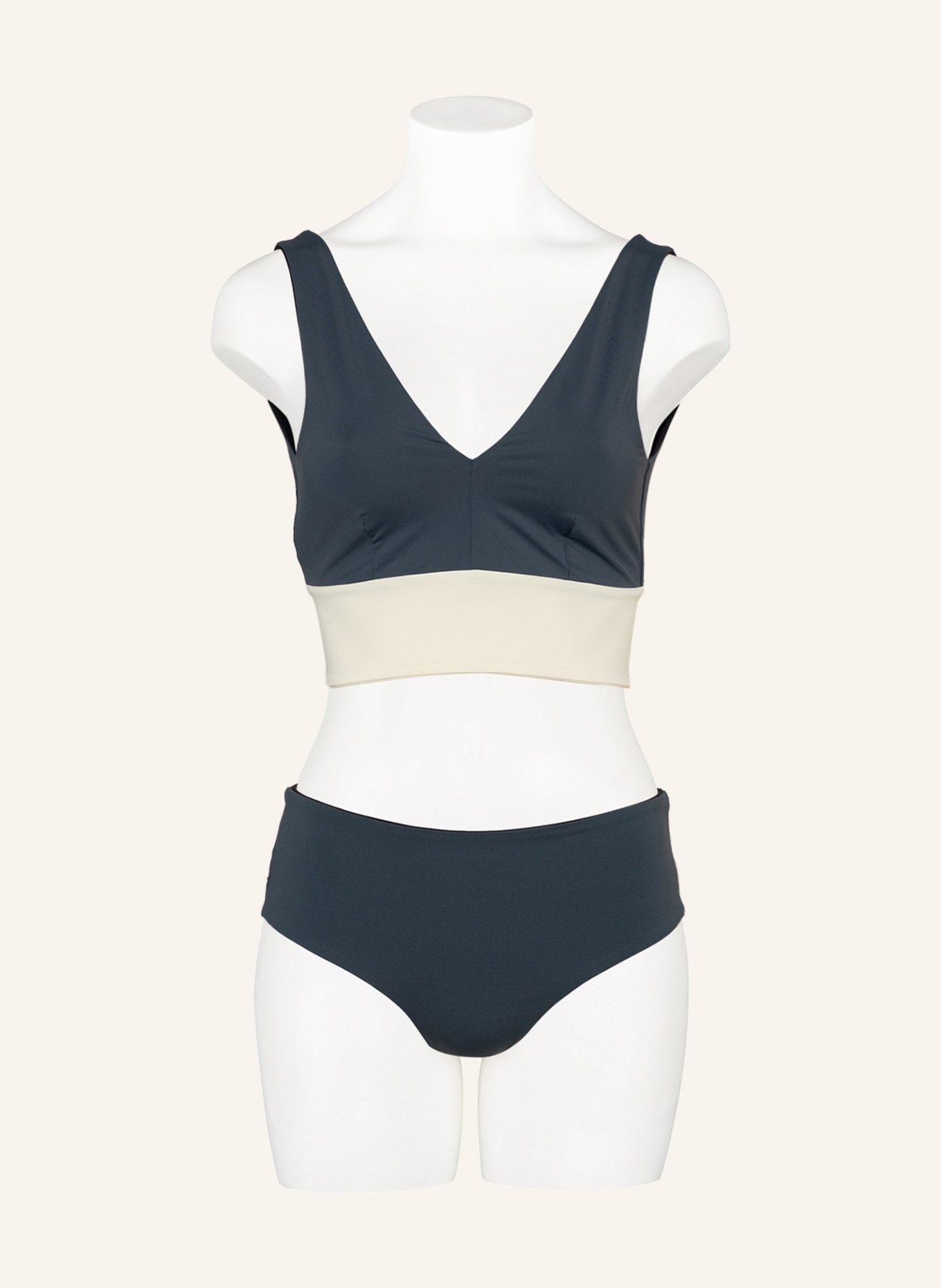 MYMARINI High waist bikini bottoms CHEEKY reversible, Color: TEAL (Image 2)