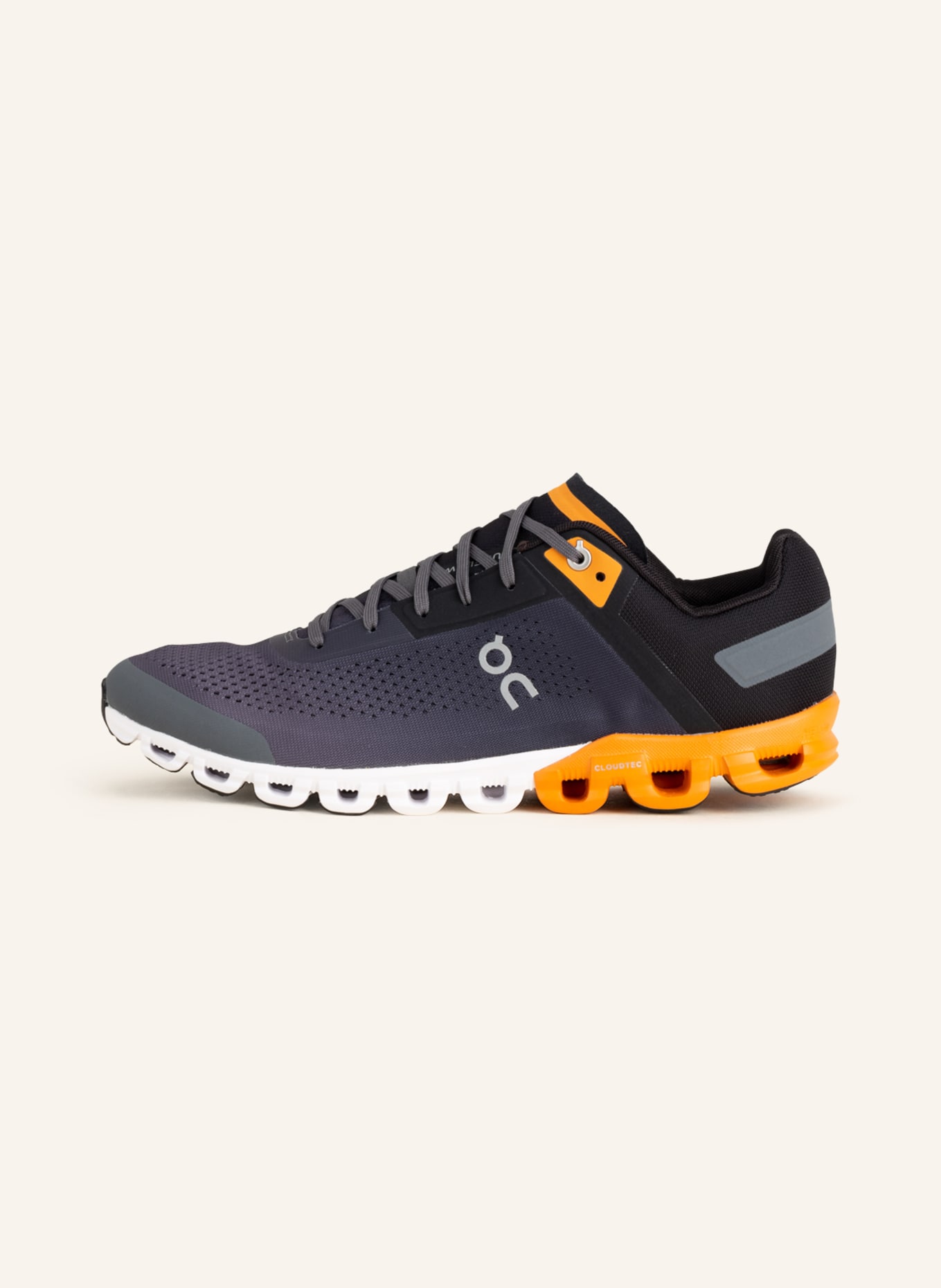 On Running shoe CLOUDFLOW, Color: DARK GRAY/ ORANGE (Image 4)