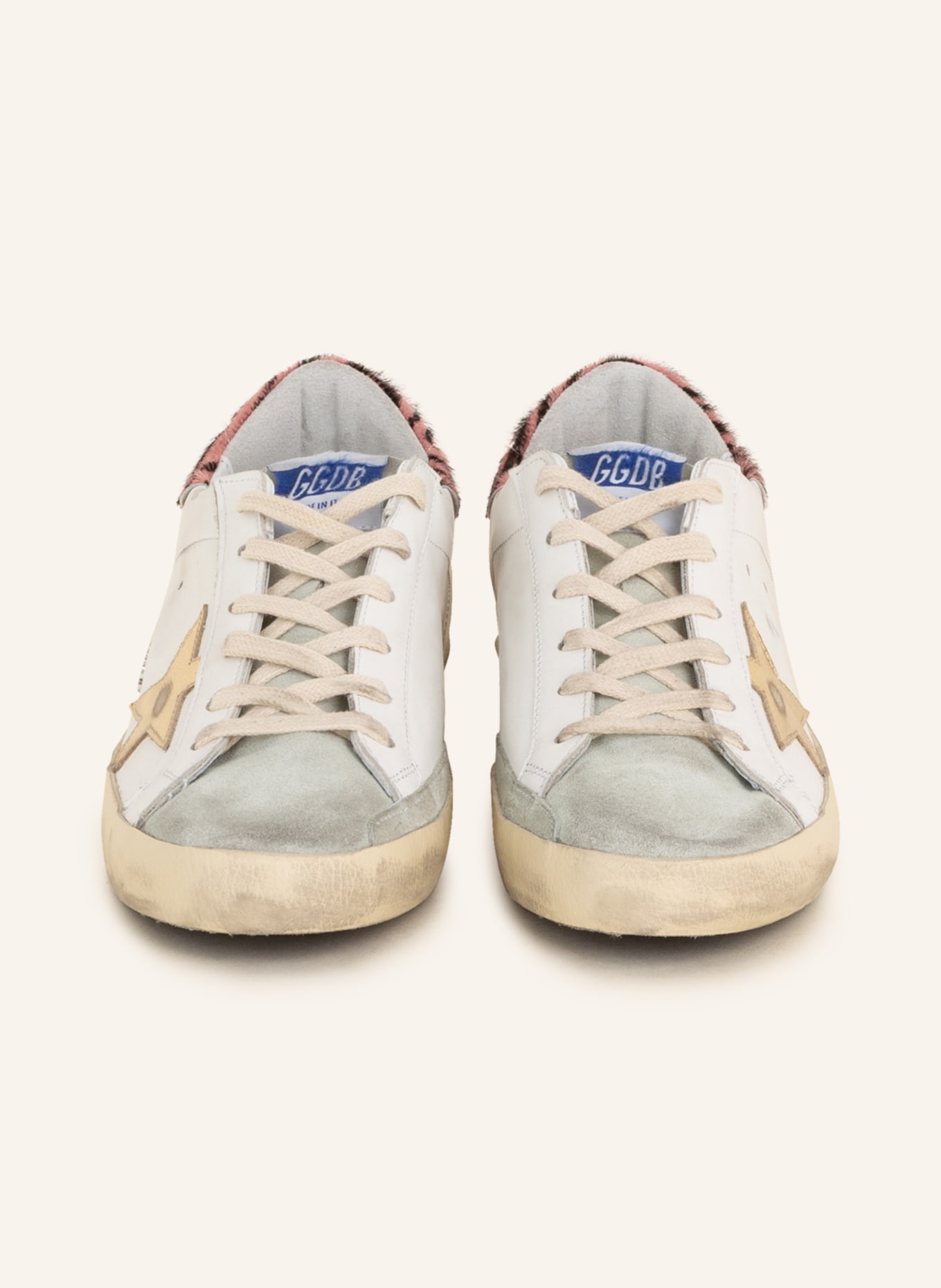 GOLDEN GOOSE Sneakers SUPER-STAR, Color: WHITE/ LIGHT GRAY/ PINK (Image 3)