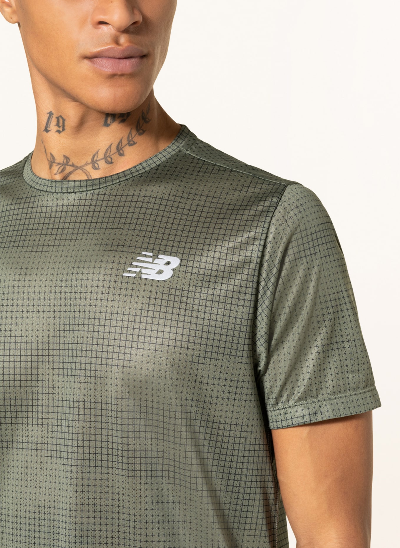 new balance Running shirt IMPACT RUN in mesh, Color: GREEN (Image 4)