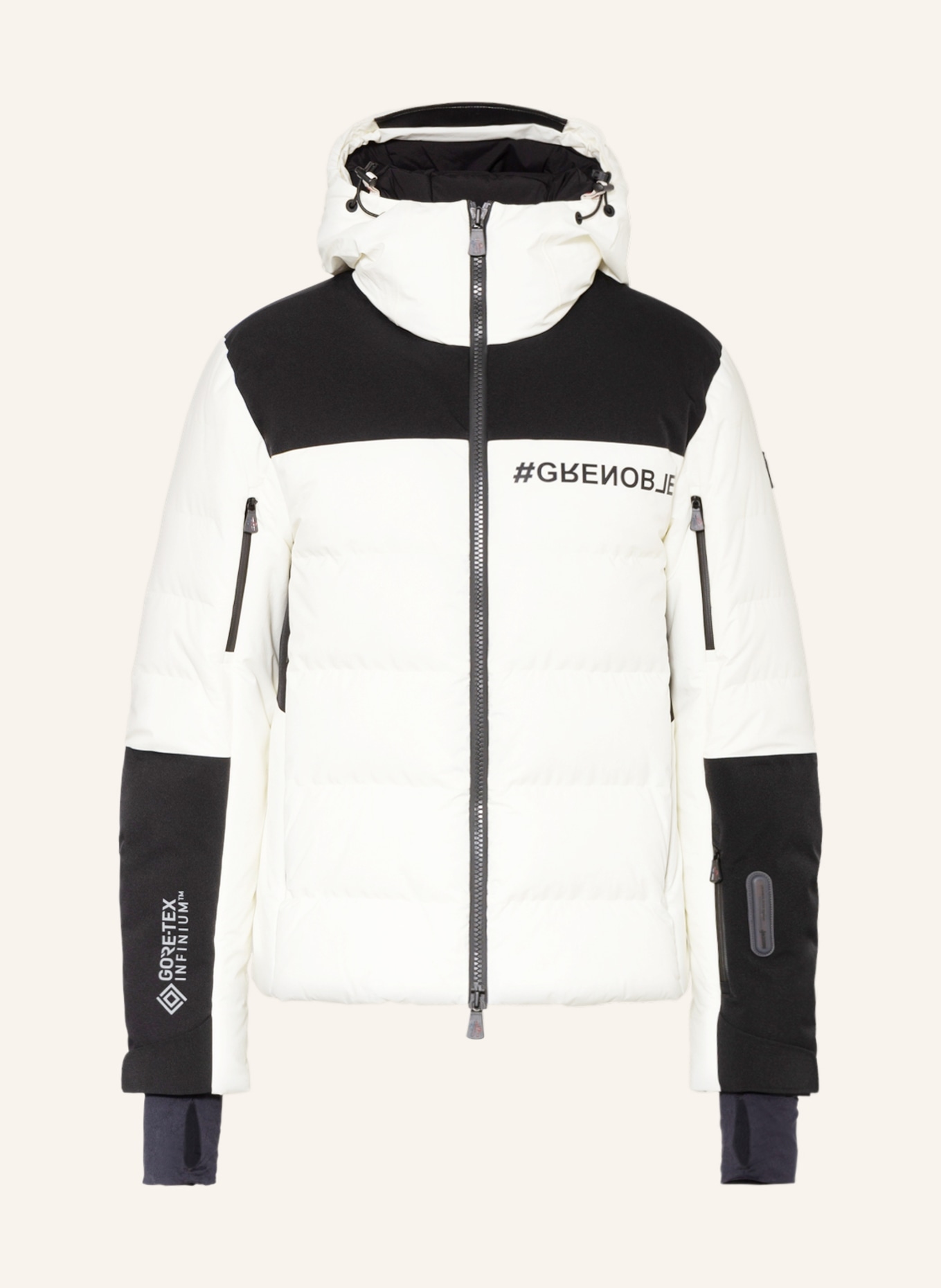 MONCLER GRENOBLE Down ski jacket MONTMIRAL, Color: CREAM/ BLACK (Image 1)