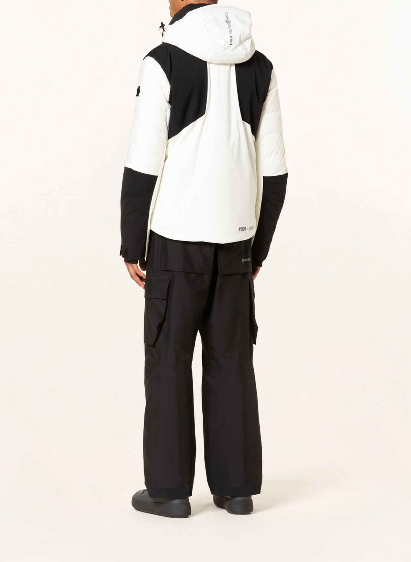 MONCLER GRENOBLE Down ski jacket MONTMIRAL, Color: CREAM/ BLACK (Image 3)