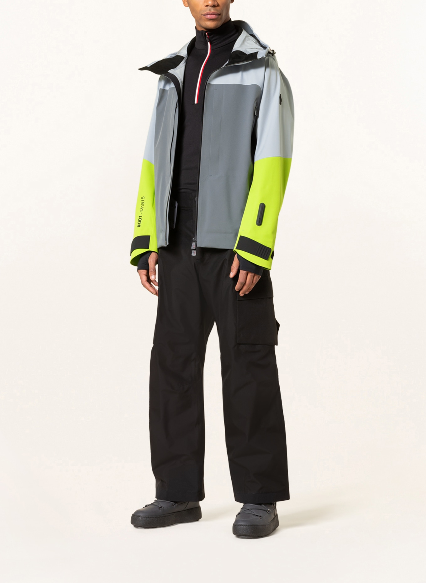 MONCLER GRENOBLE Hardshell ski jacket BRIZON, Color: GRAY/ LIGHT GRAY (Image 2)