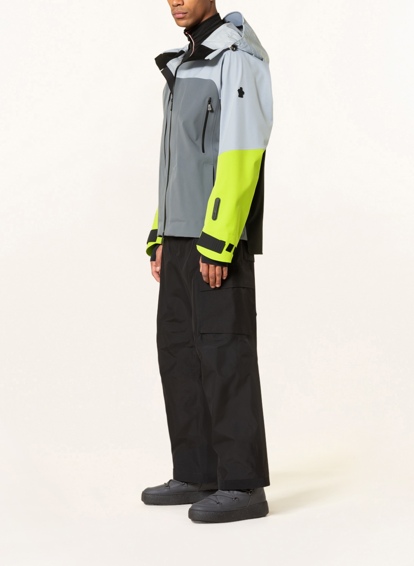 MONCLER GRENOBLE Hardshell ski jacket BRIZON, Color: GRAY/ LIGHT GRAY (Image 4)