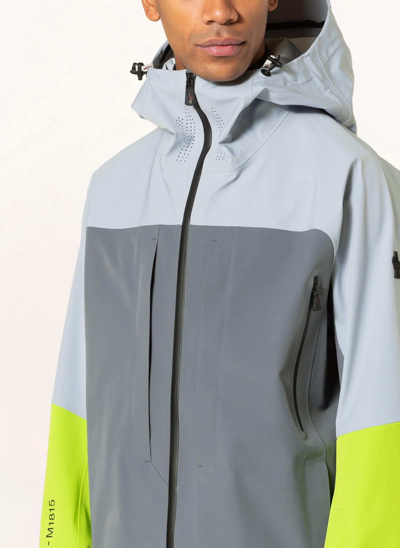 MONCLER GRENOBLE Hardshell ski jacket BRIZON, Color: GRAY/ LIGHT GRAY (Image 5)