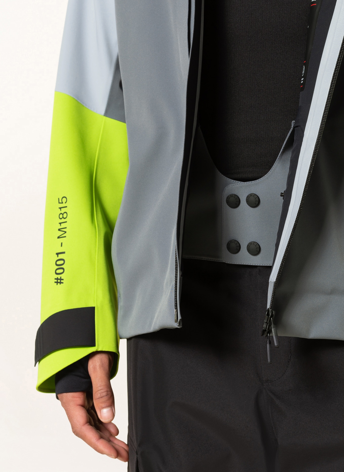 MONCLER GRENOBLE Hardshell ski jacket BRIZON, Color: GRAY/ LIGHT GRAY (Image 6)