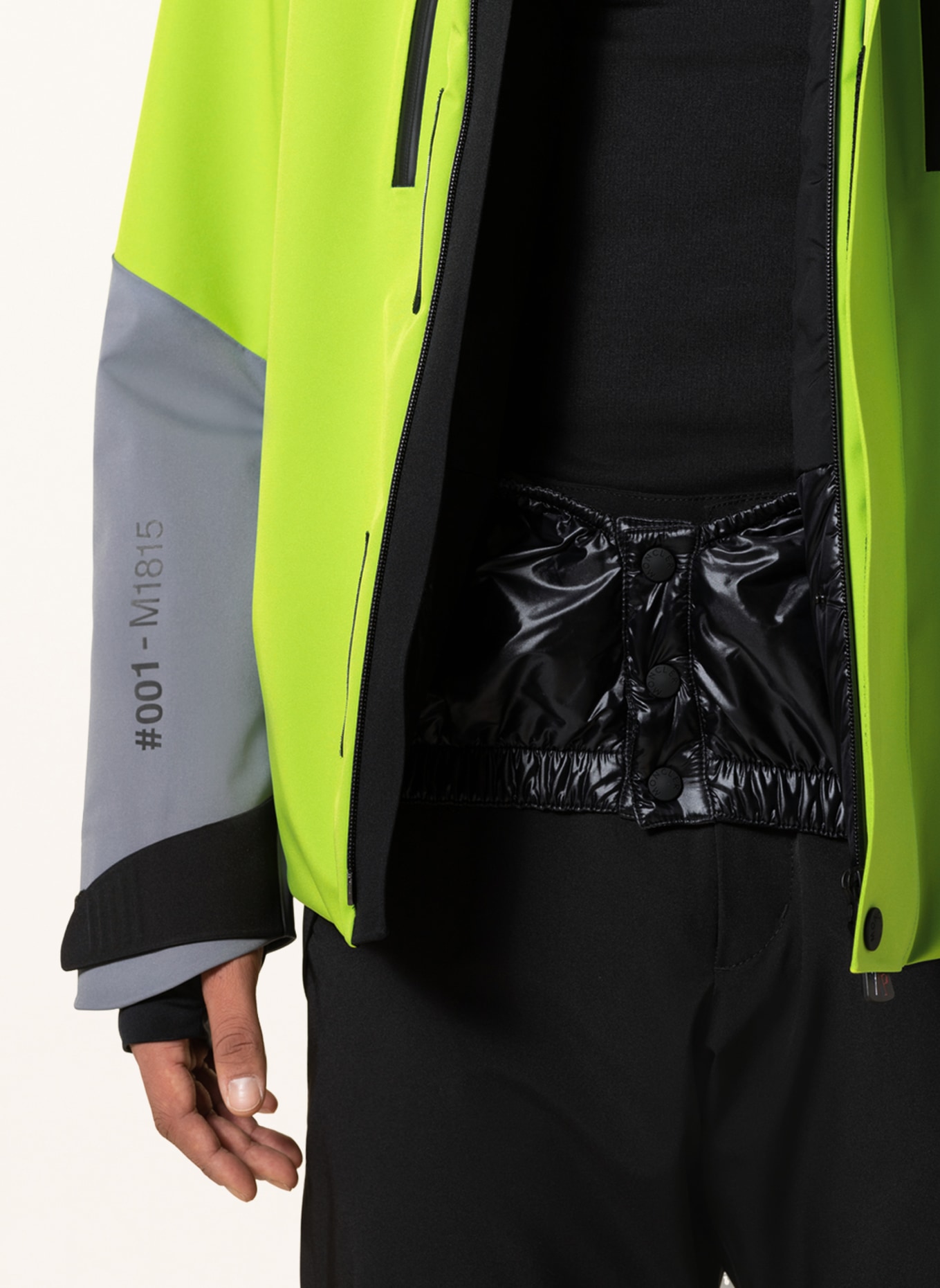 MONCLER GRENOBLE Down ski jacket CERNIAT, Color: LIGHT GREEN/ GRAY/ BLACK (Image 6)