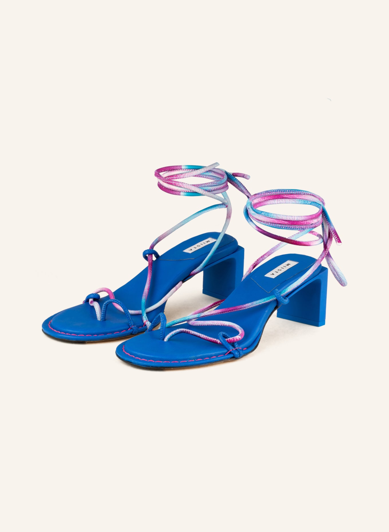 MIISTA Ankle-strap sandals ALBERTA, Color: BLUE (Image 1)