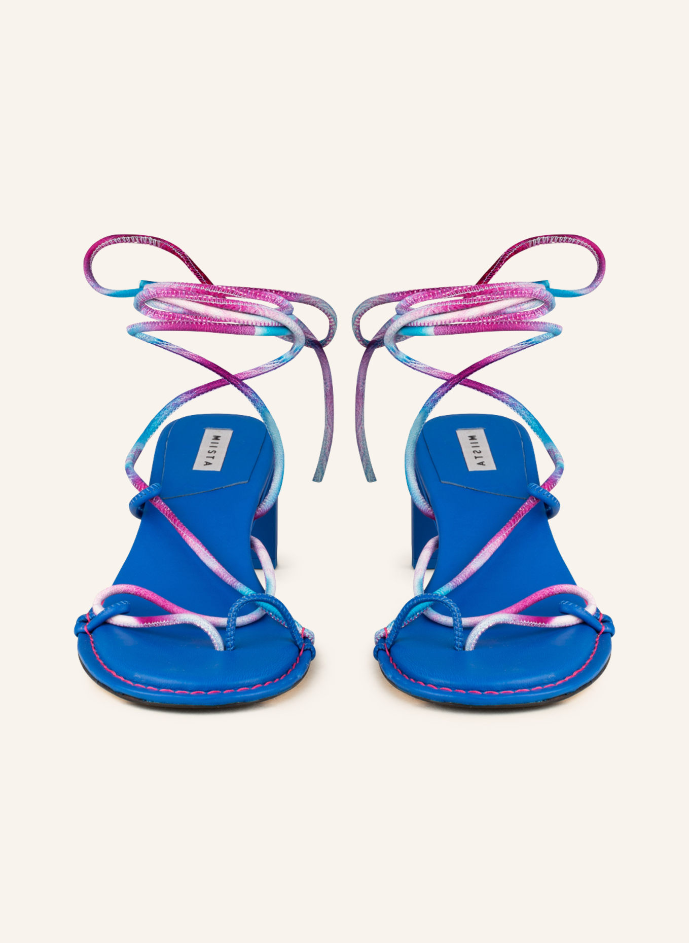 MIISTA Ankle-strap sandals ALBERTA, Color: BLUE (Image 3)