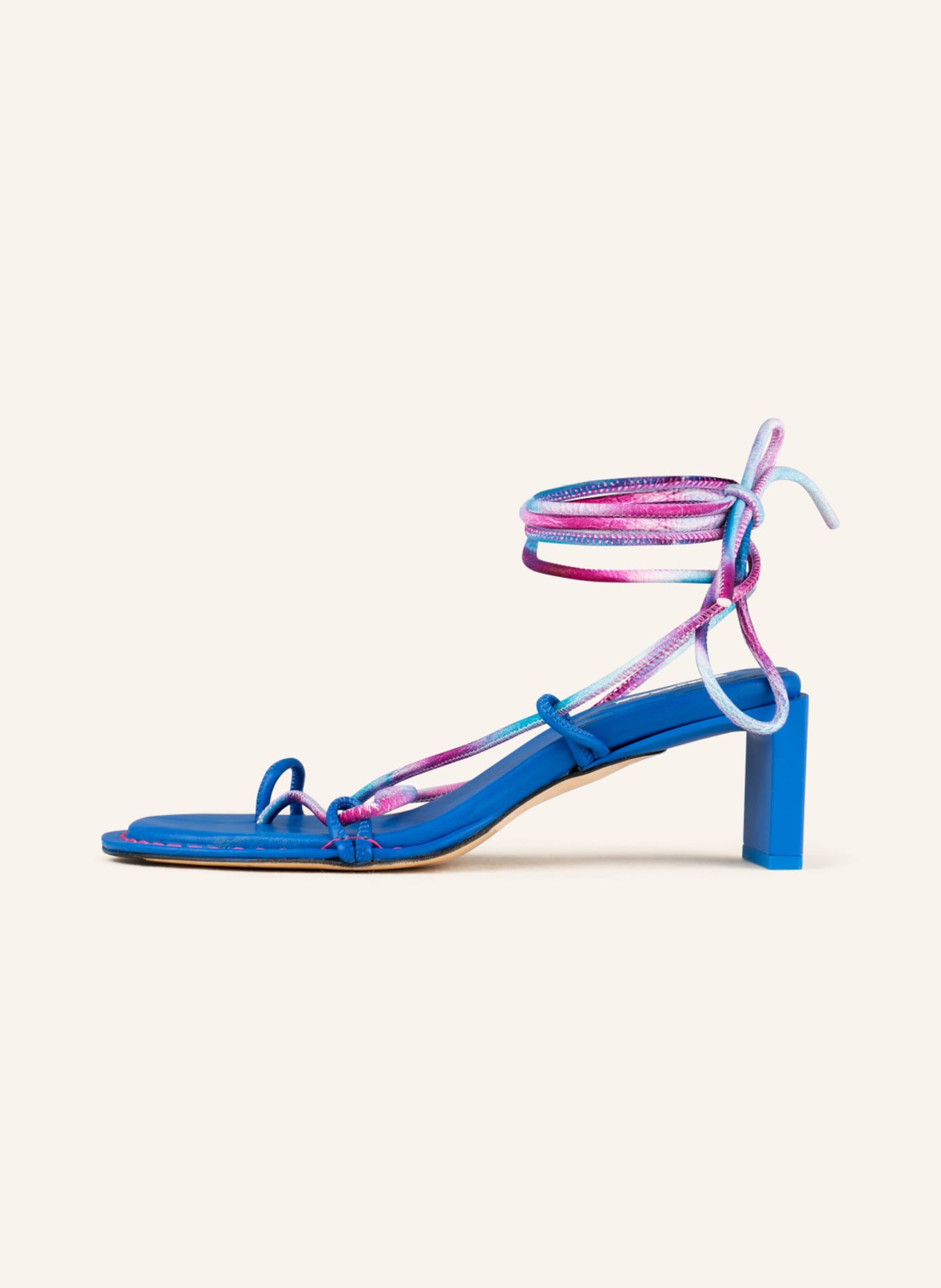 MIISTA Ankle-strap sandals ALBERTA, Color: BLUE (Image 4)