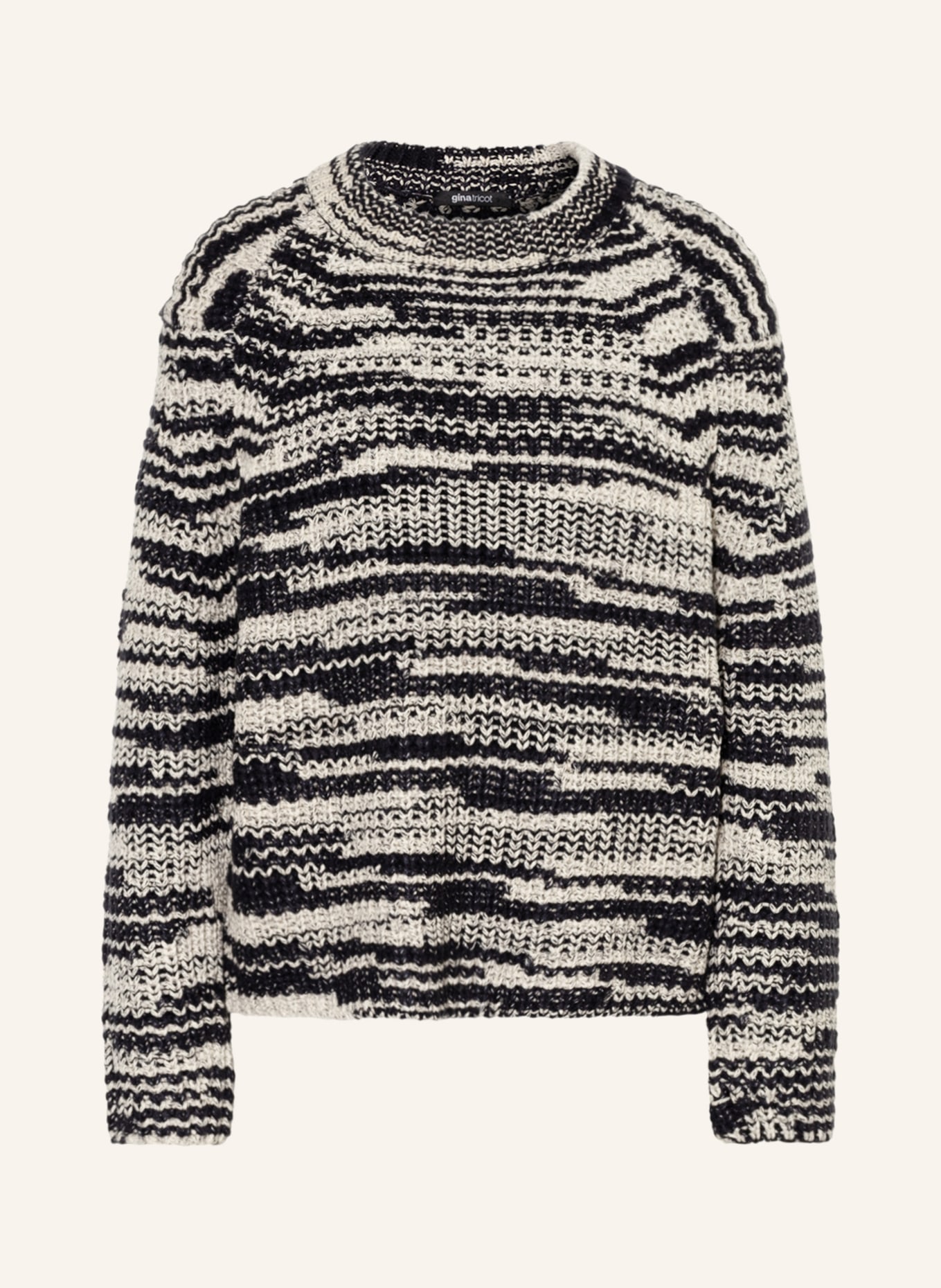 gina tricot Pullover BEA, Farbe: SCHWARZ/ WEISS (Bild 1)
