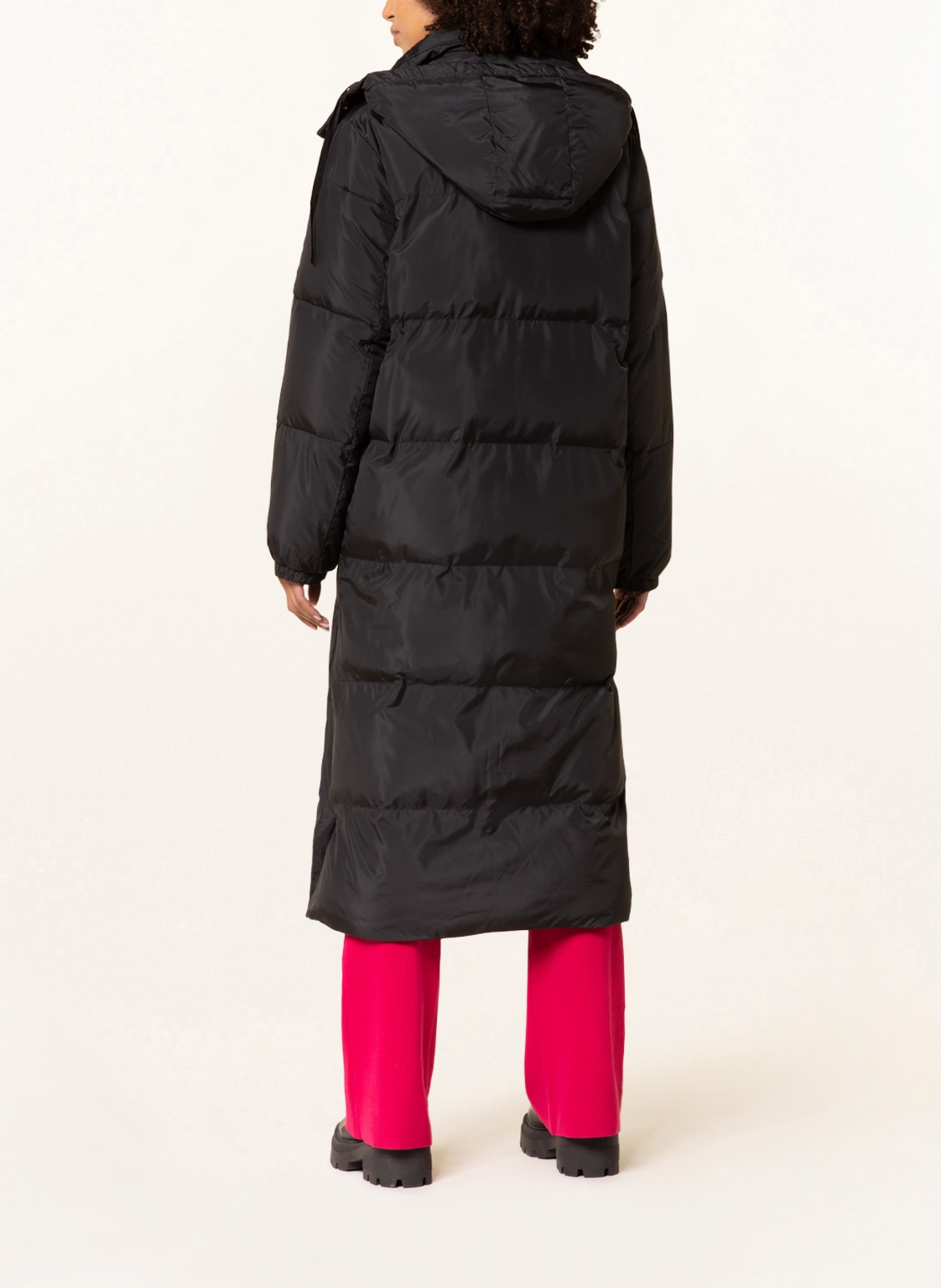 MRS & HUGS Quilted coat, Color: BLACK (Image 3)