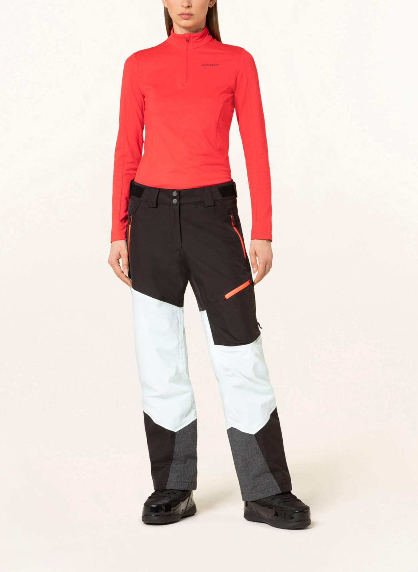 ziener Hardshell ski pants TRESA BIB LADY, Color: BLACK (Image 2)