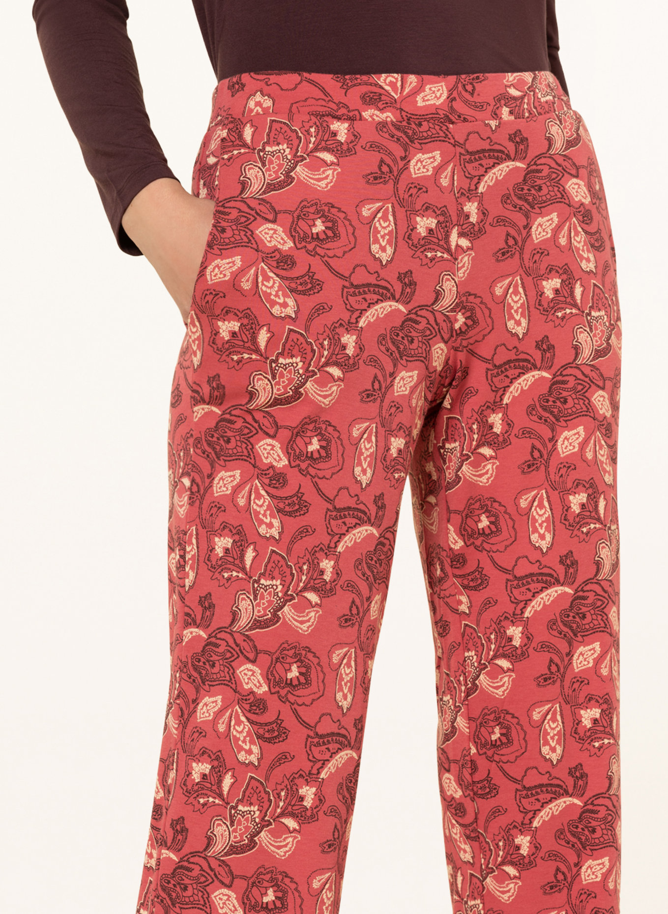 SCHIESSER Pajama pants MIX+RELAX, Color: LIGHT RED/ LIGHT YELLOW/ DARK BROWN (Image 5)