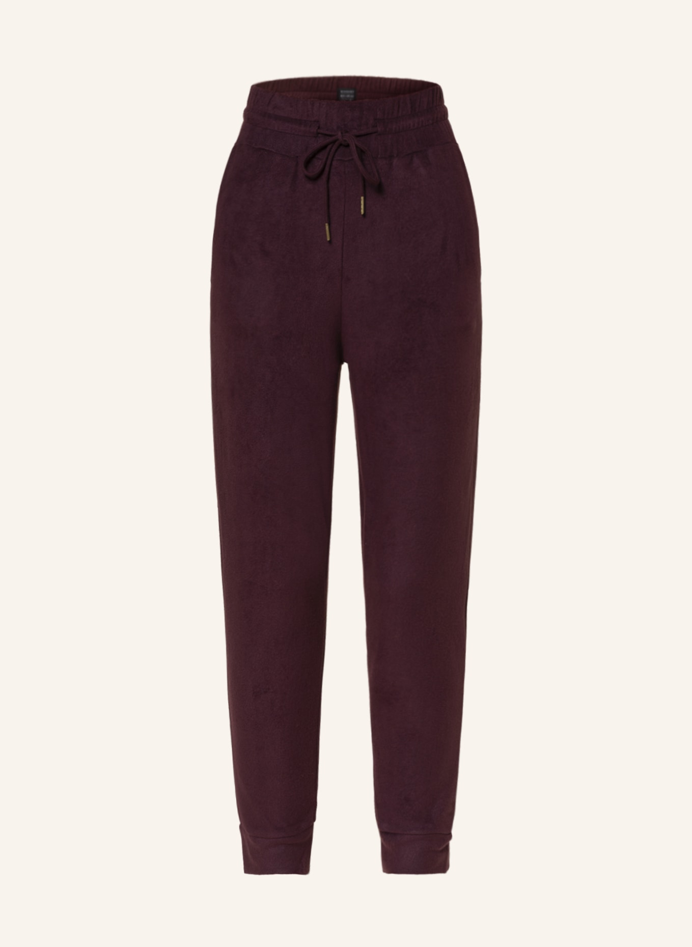 SCHIESSER Lounge pants MIX+RELAX LOUNGE in fleece , Color: DARK RED (Image 1)