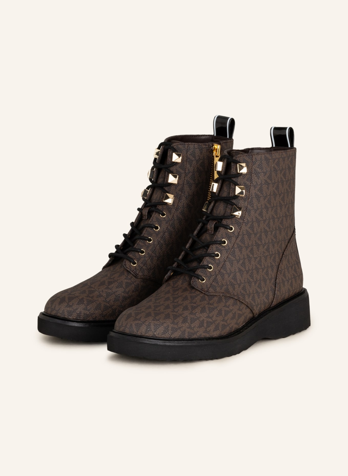 Amazoncom  Michael Michael Kors Bastian LaceUp Booties Womens Shoes  SIZE 65 Black  Ankle  Bootie