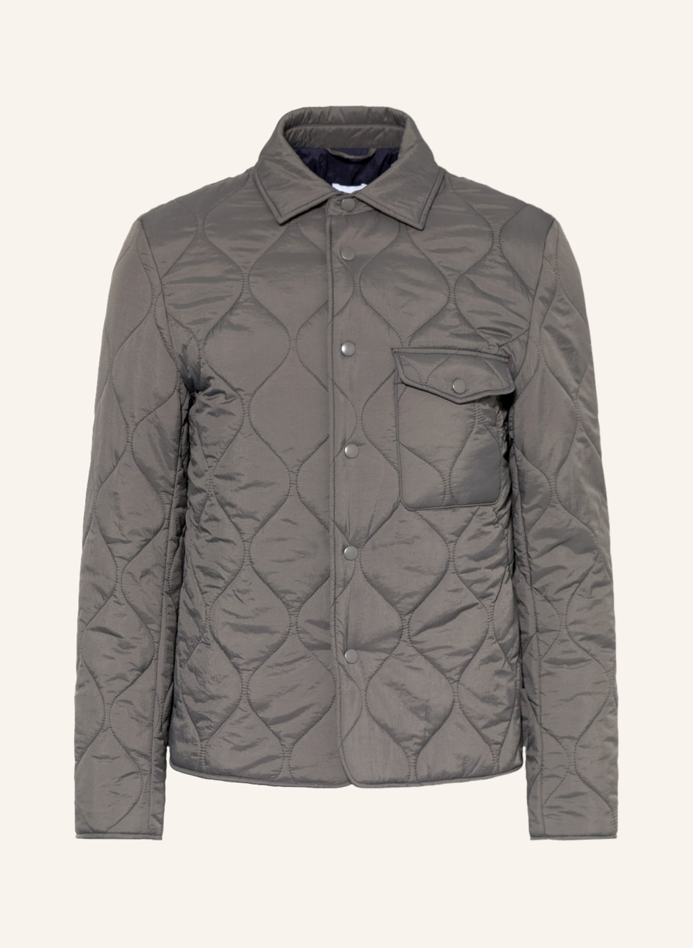 Mens wool quilted jacket clearance
