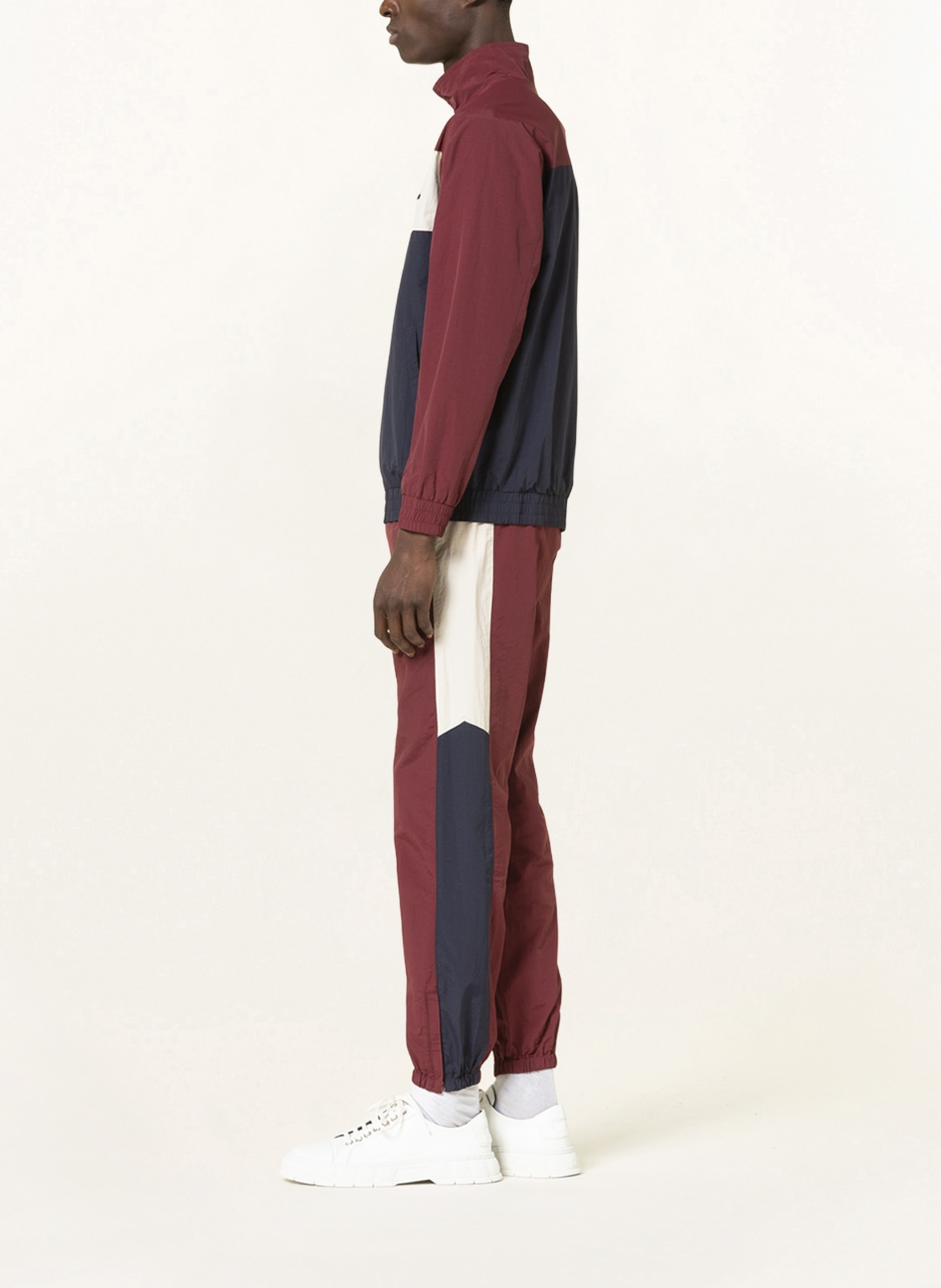 Arte Antwerp Track pants , Color: DARK RED/ CREAM/ DARK BLUE (Image 4)