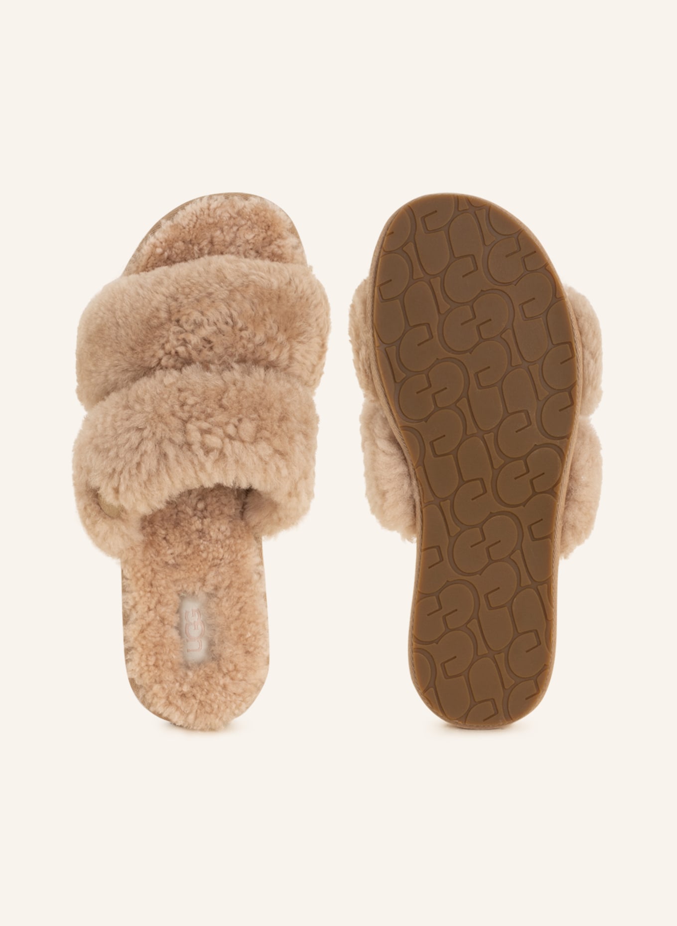 UGG Slippers MAXI CURLY SCUFFETTA , Color: BEIGE (Image 5)