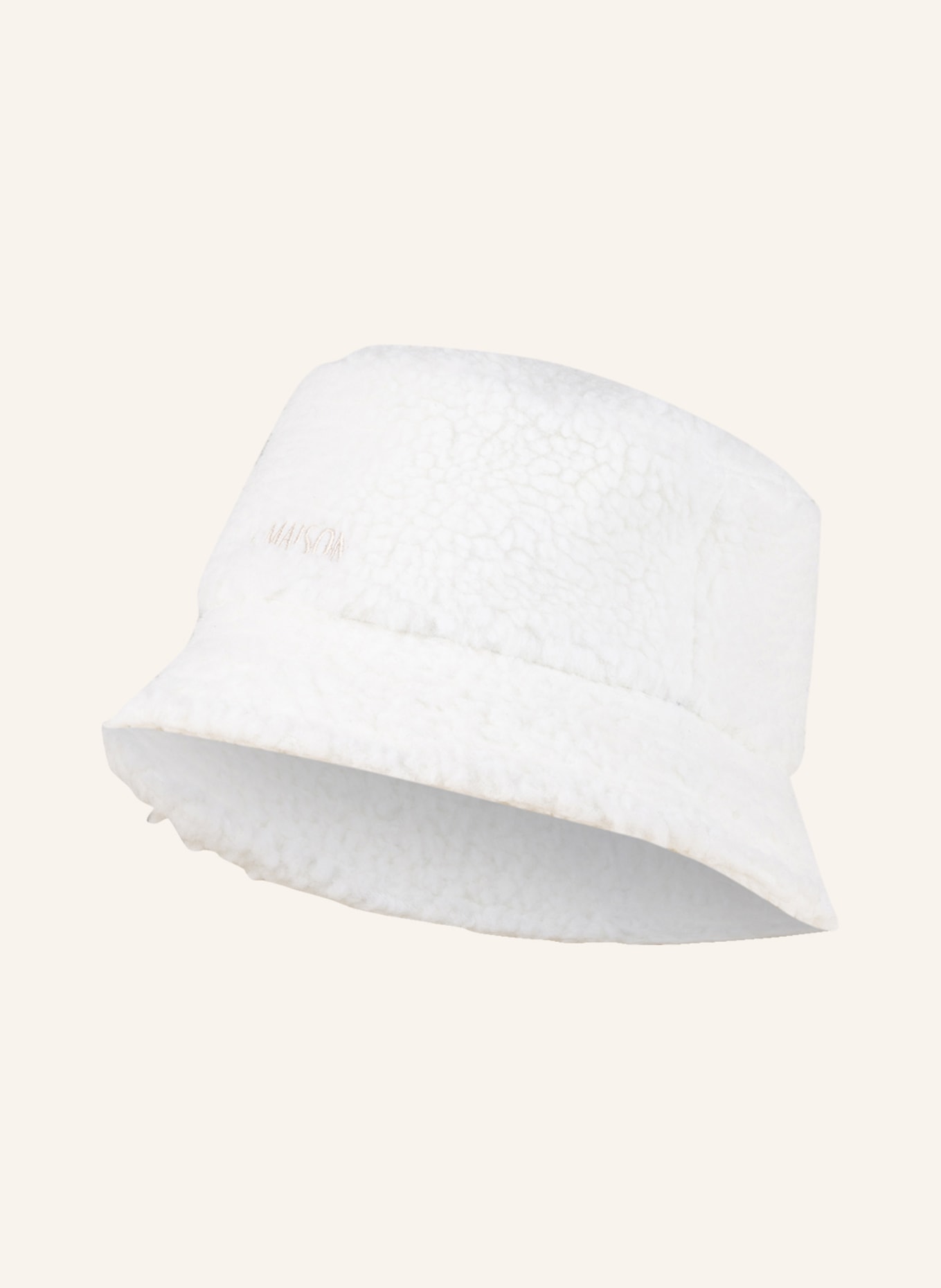 espadrij l'originale Bucket hat made of teddy, Color: CREAM (Image 1)