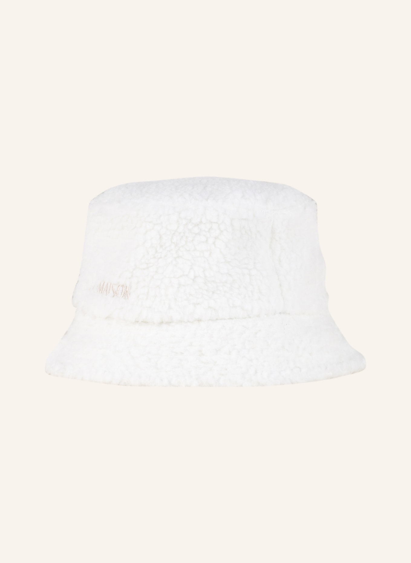 espadrij l'originale Bucket hat made of teddy, Color: CREAM (Image 2)