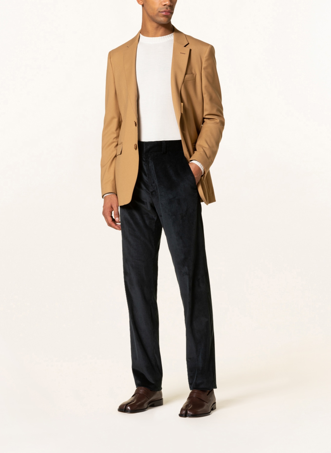 AGNONA Corduroy trousers extra slim fit, Color: DARK GREEN (Image 2)