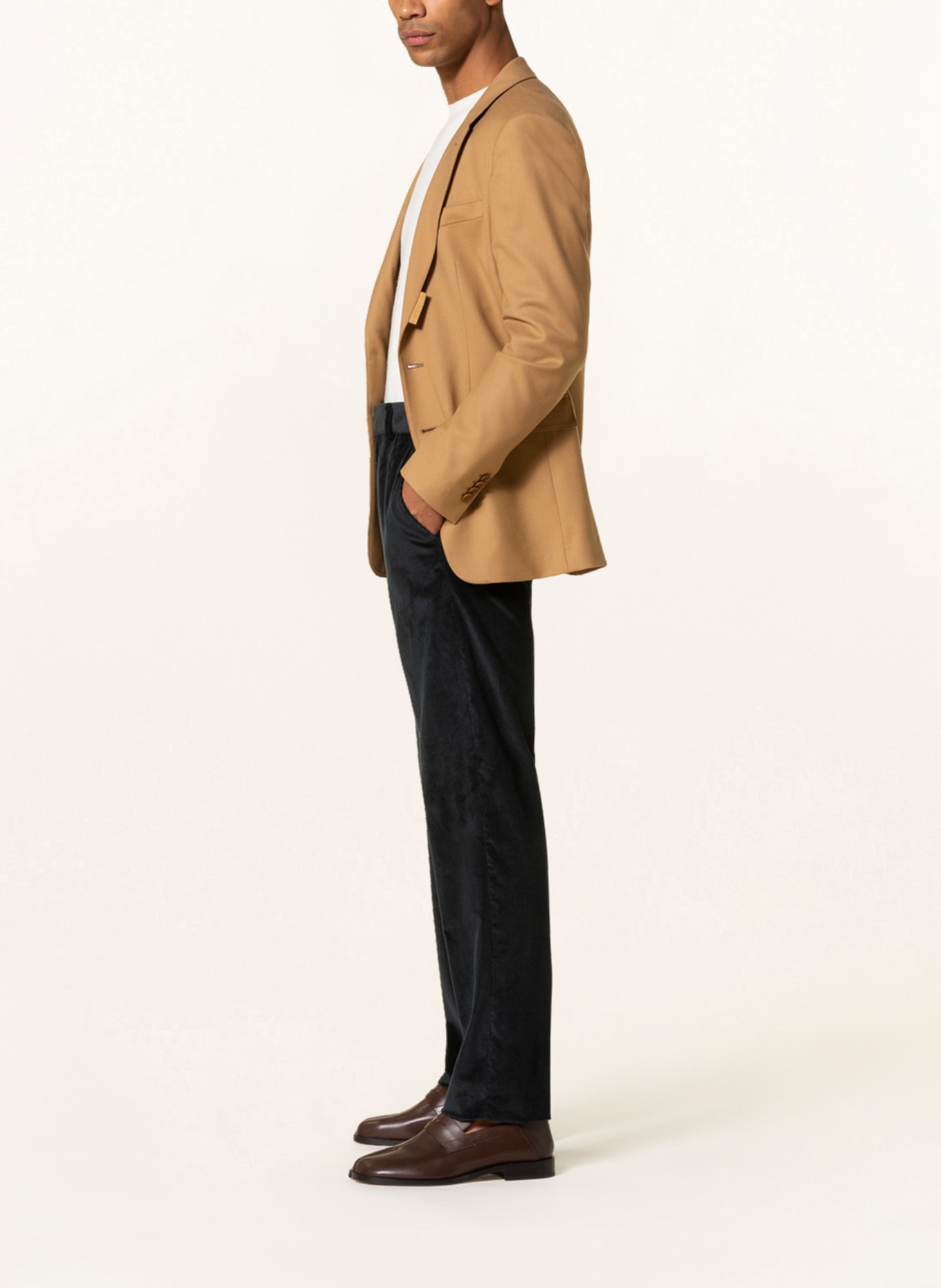 AGNONA Corduroy trousers extra slim fit, Color: DARK GREEN (Image 4)