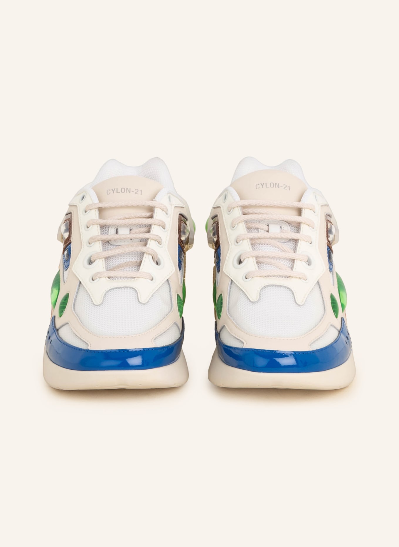 RAF SIMONS Sneakers CYLON-21, Color: WHITE/ BLUE/ GREEN (Image 3)
