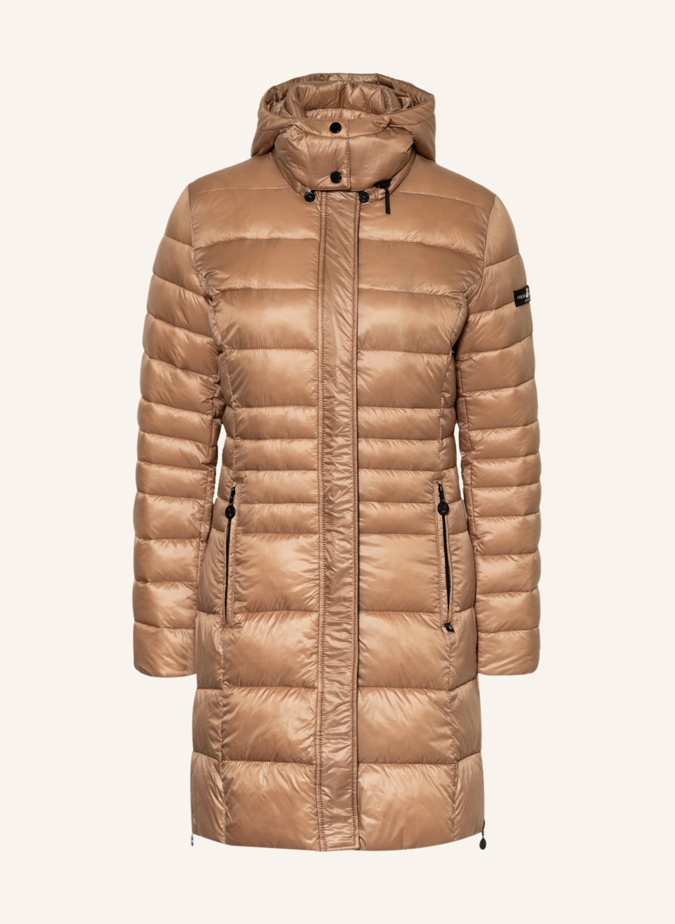 FRIEDA & FREDDIES Quilted coat DALIA with detachable hood , Color: CAMEL (Image 1)