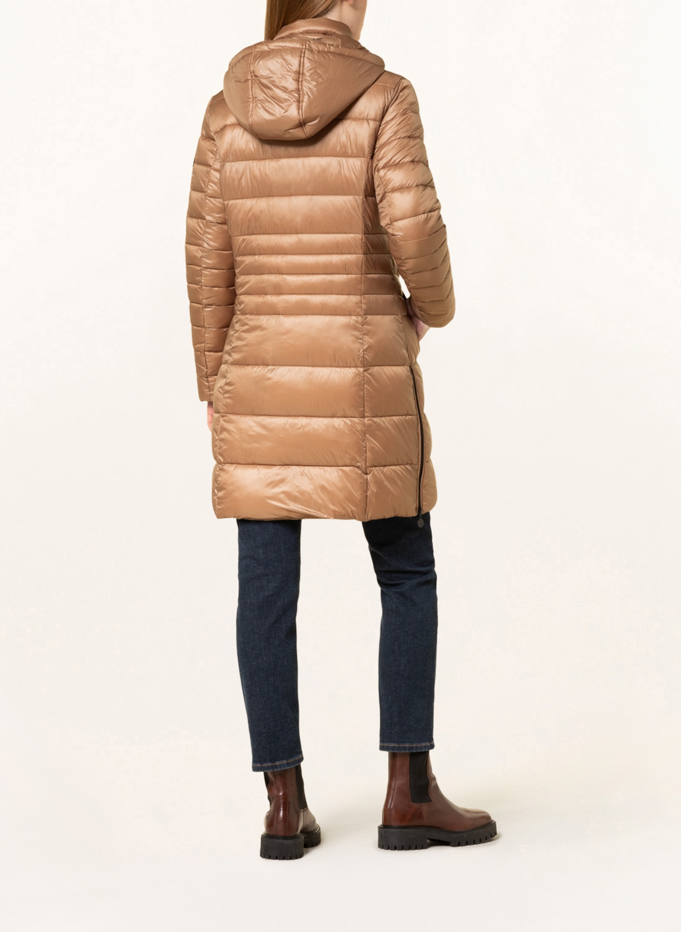 FRIEDA & FREDDIES Quilted coat DALIA with detachable hood , Color: CAMEL (Image 3)