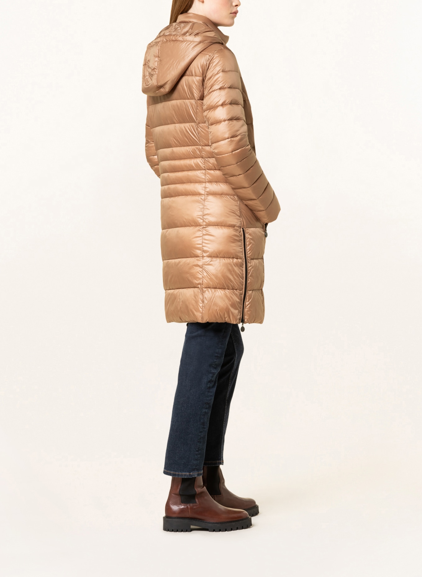 FRIEDA & FREDDIES Quilted coat DALIA with detachable hood , Color: CAMEL (Image 4)