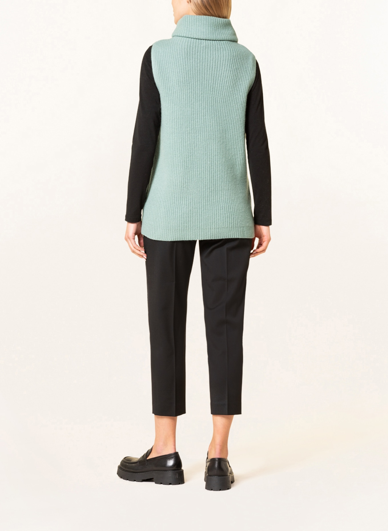 REPEAT Cashmere sweater vest, Color: LIGHT GREEN (Image 3)