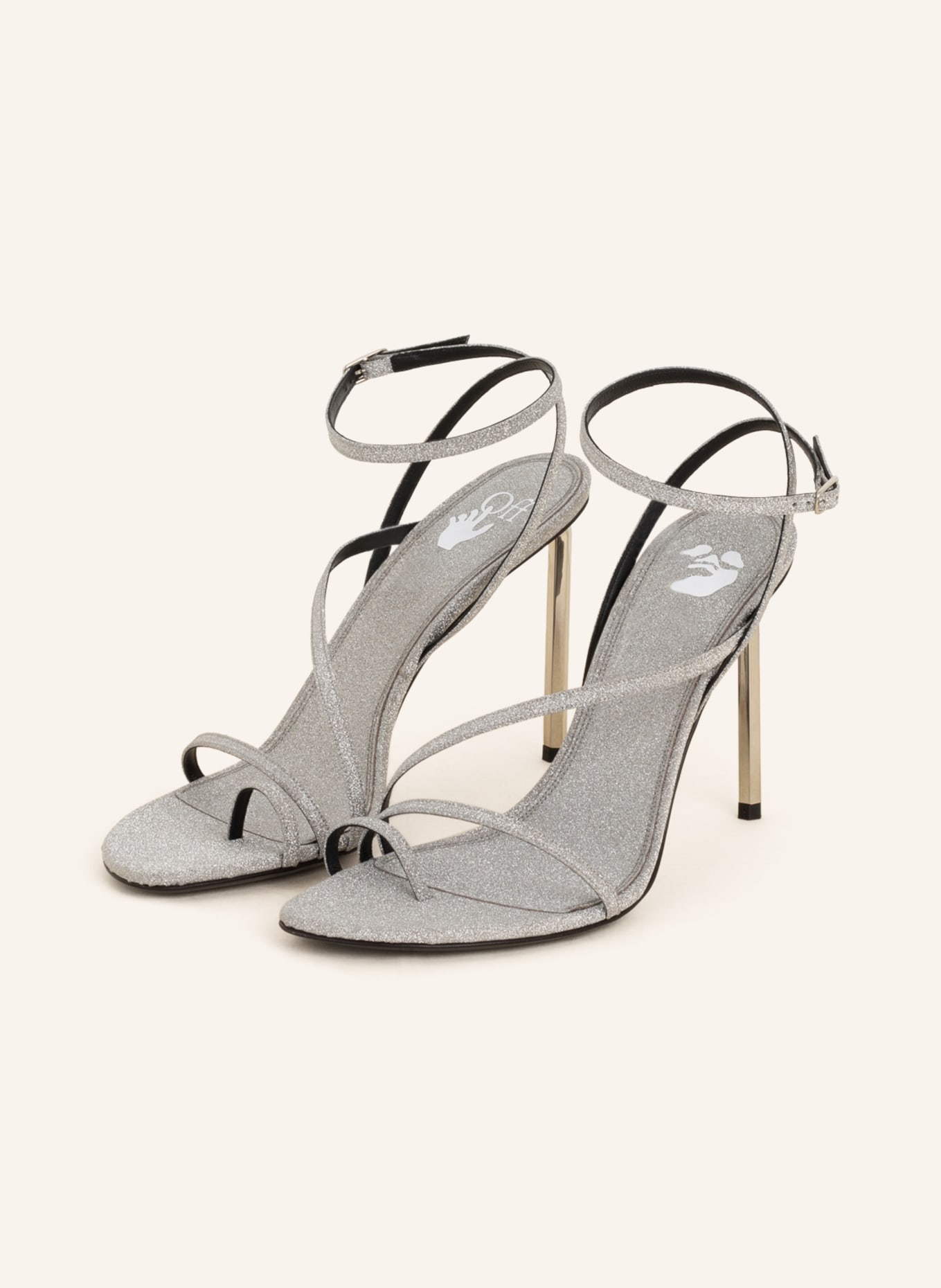 Off-White Sandals, Color: SILVER (Image 1)