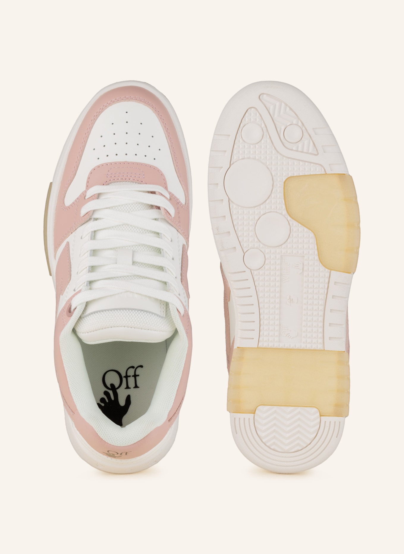 Off-White Sneaker OUT OF OFFICE, Farbe: WEISS/ ROSÉ (Bild 5)