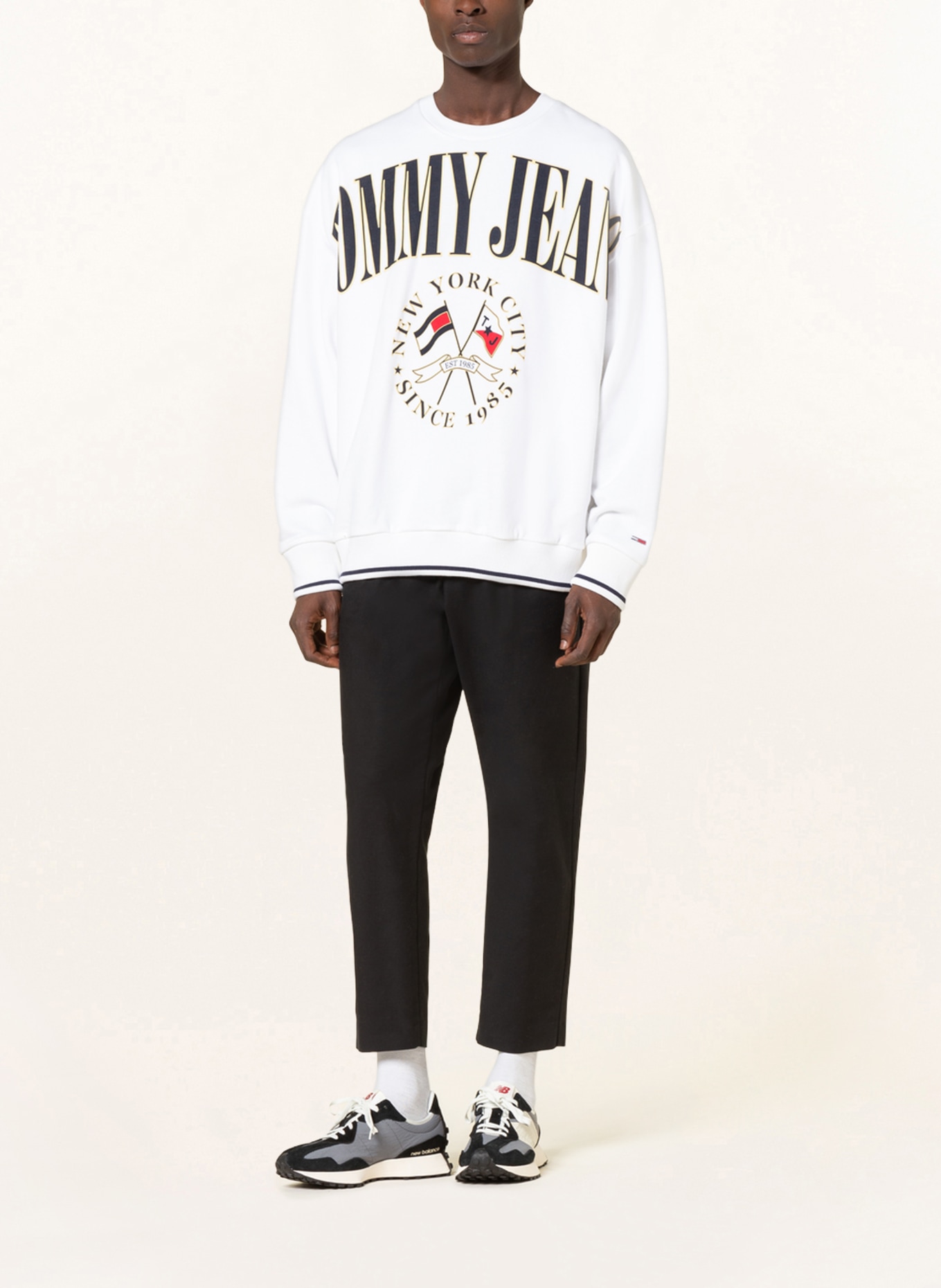 TOMMY JEANS Oversized sweatshirt in white
