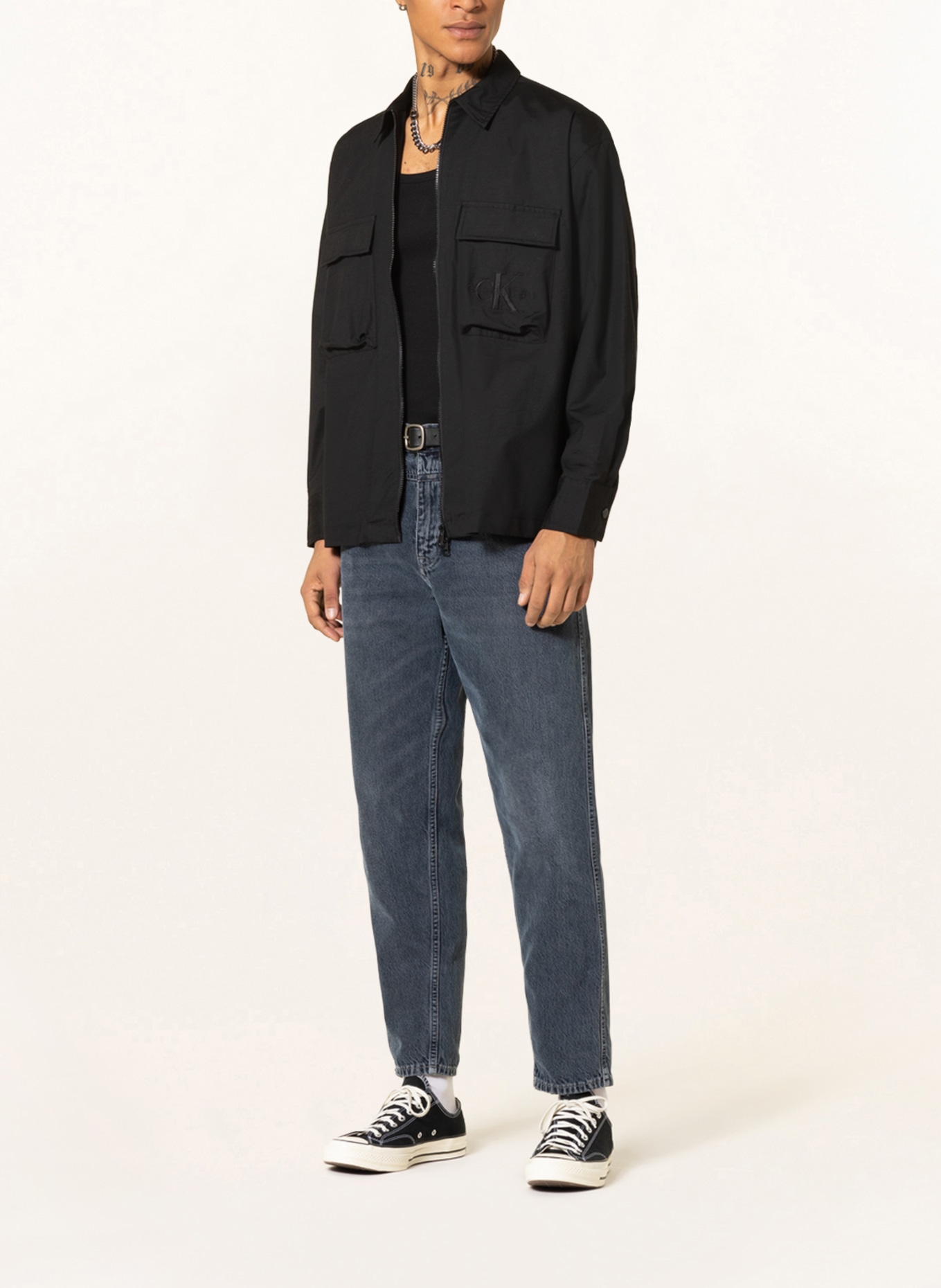 Calvin Klein Jeans Overshirt , Color: BLACK (Image 2)