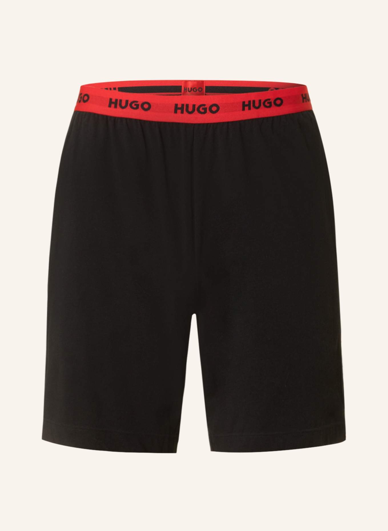 HUGO Pajama shorts LINKED, Color: BLACK (Image 1)