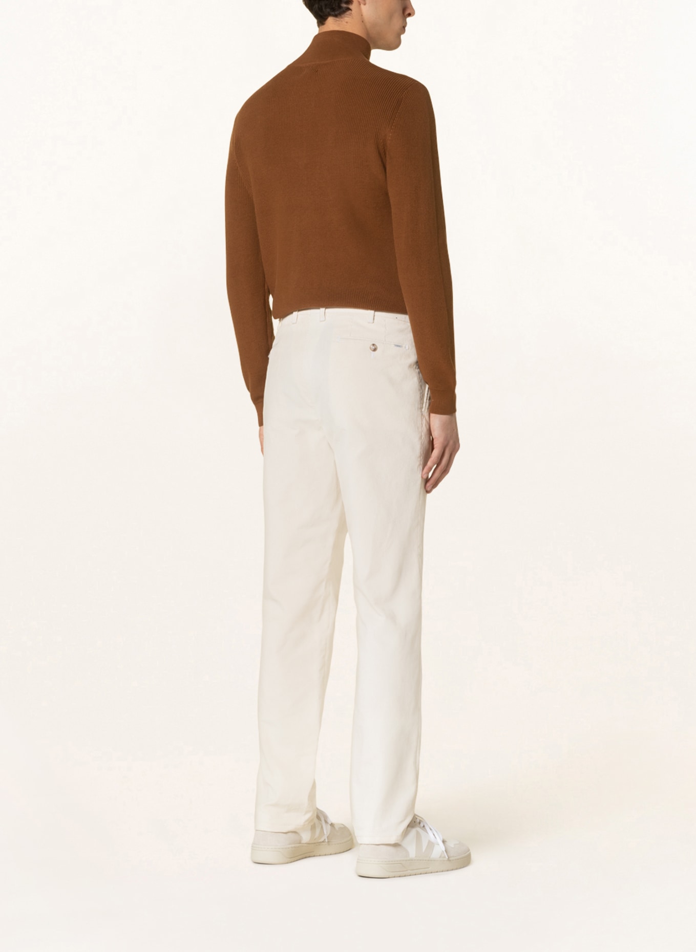 EDUARD DRESSLER Corduroy trousers shaped fit, Color: ECRU (Image 3)