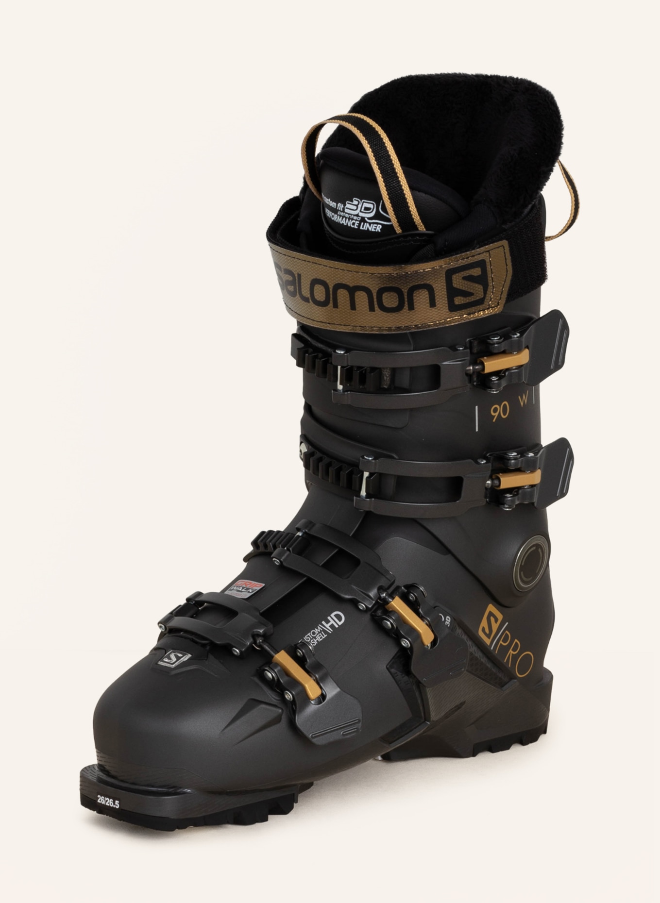 SALOMON Lyžařské boty S/PRO 90, Barva: TMAVĚ ŠEDÁ/ ZLATÁ (Obrázek 1)